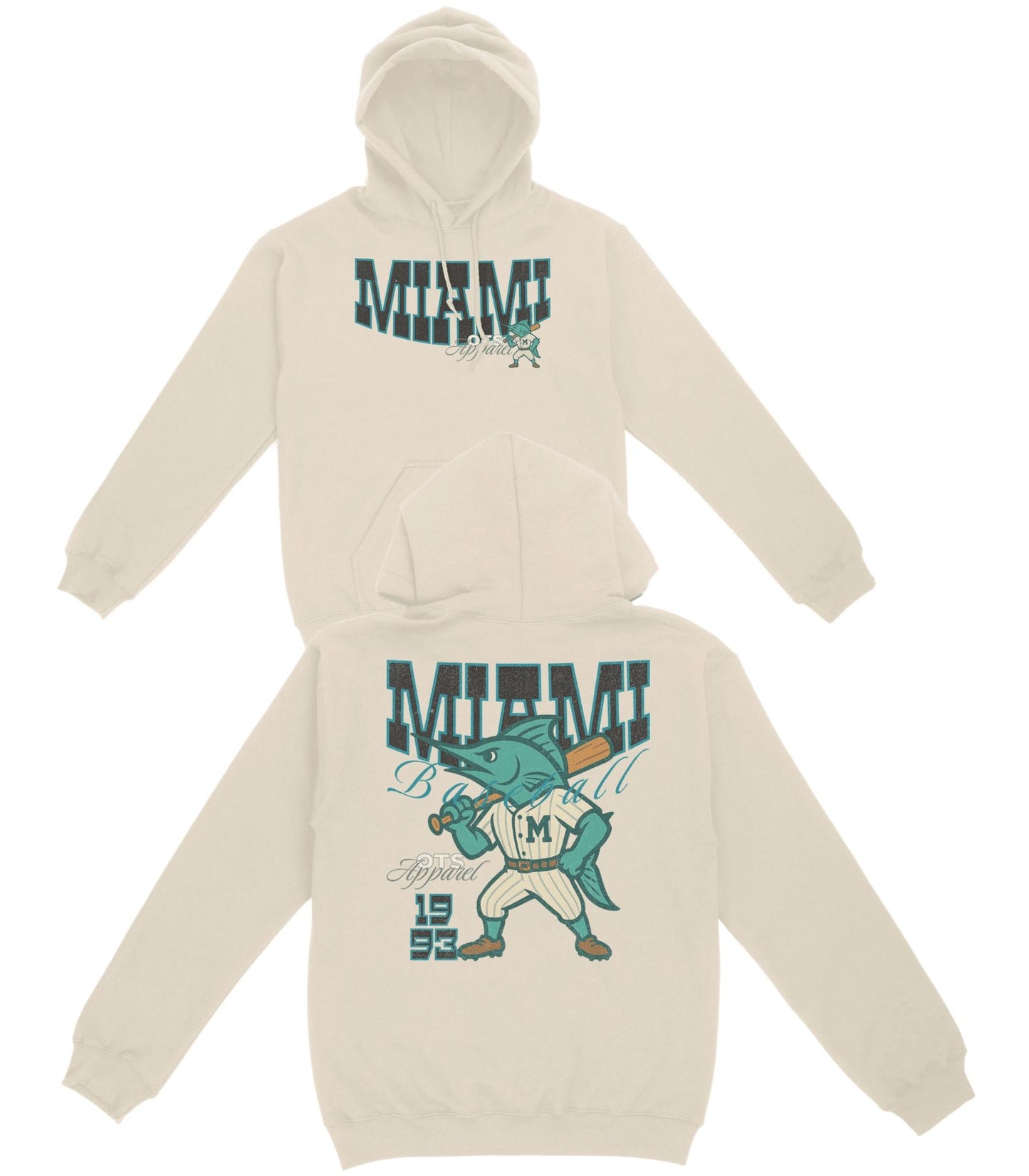 Miami Since 1993 Basic Hoodie - Old Time Sports