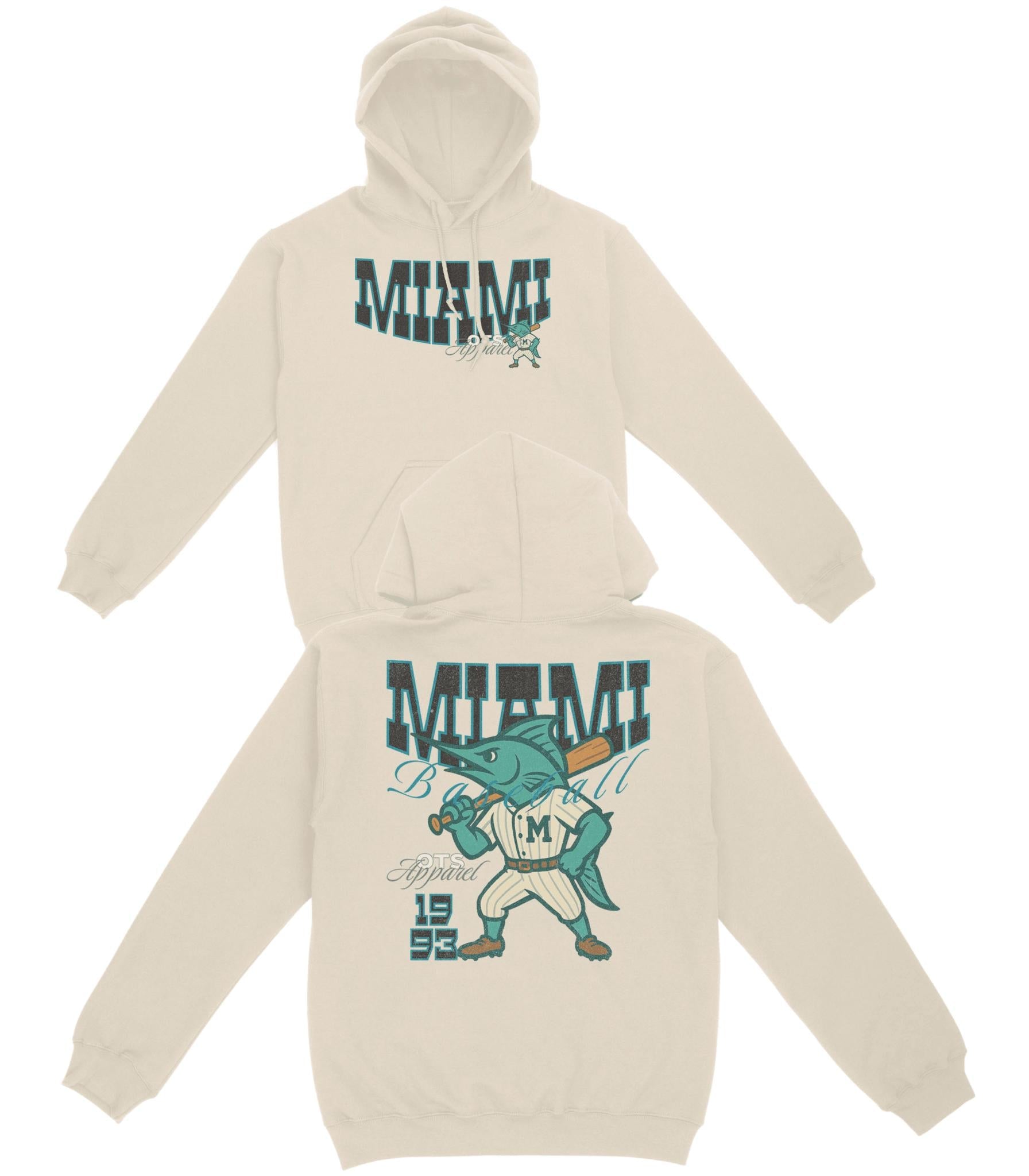 Miami Since 1993 Basic Hoodie - Old Time Sports