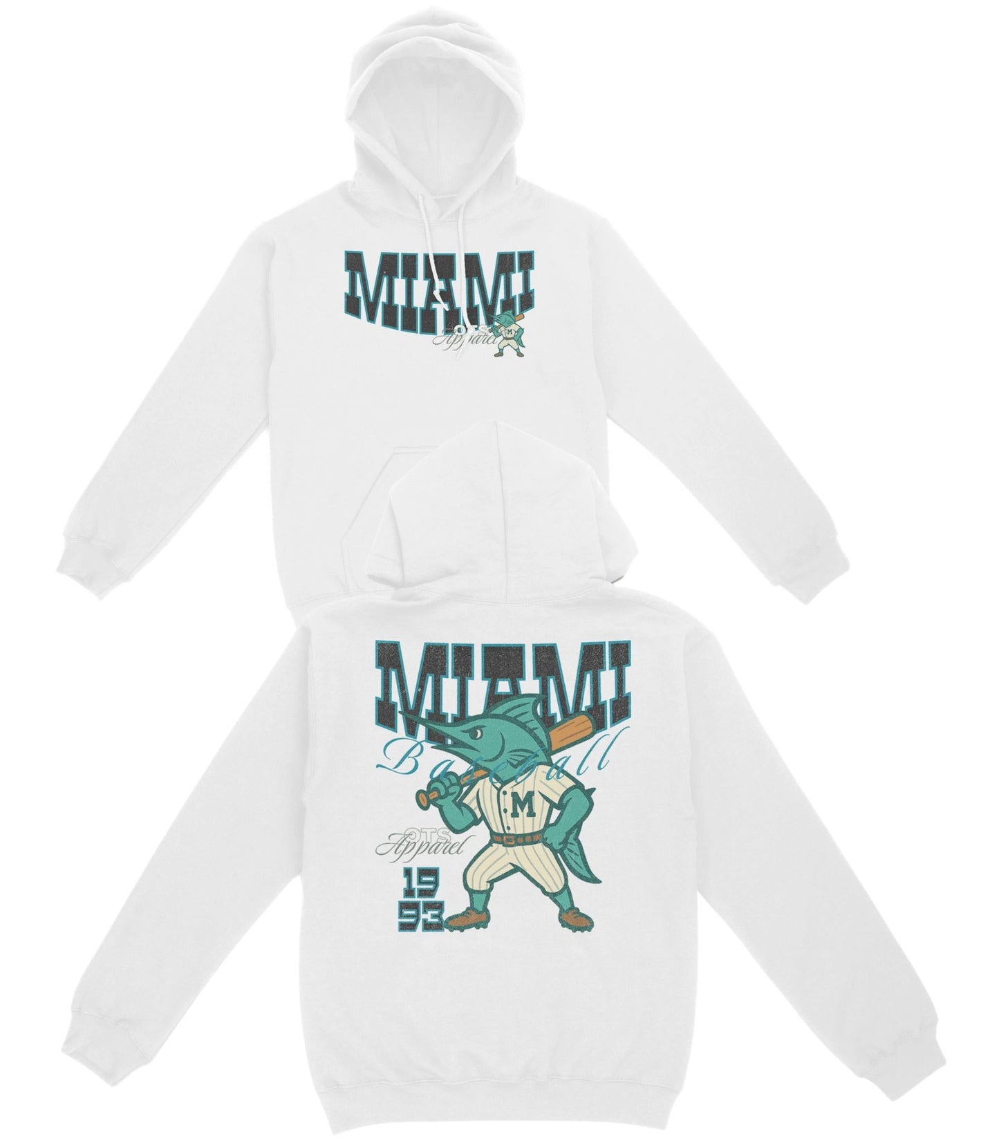 Miami Since 1993 Basic Hoodie - Old Time Sports