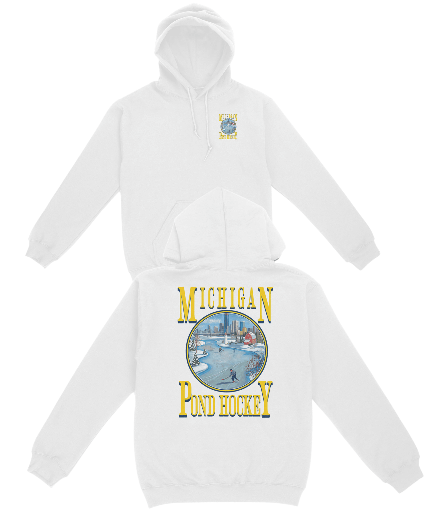 Michigan Pond Hockey Basic Hoodie - Old Time Sports
