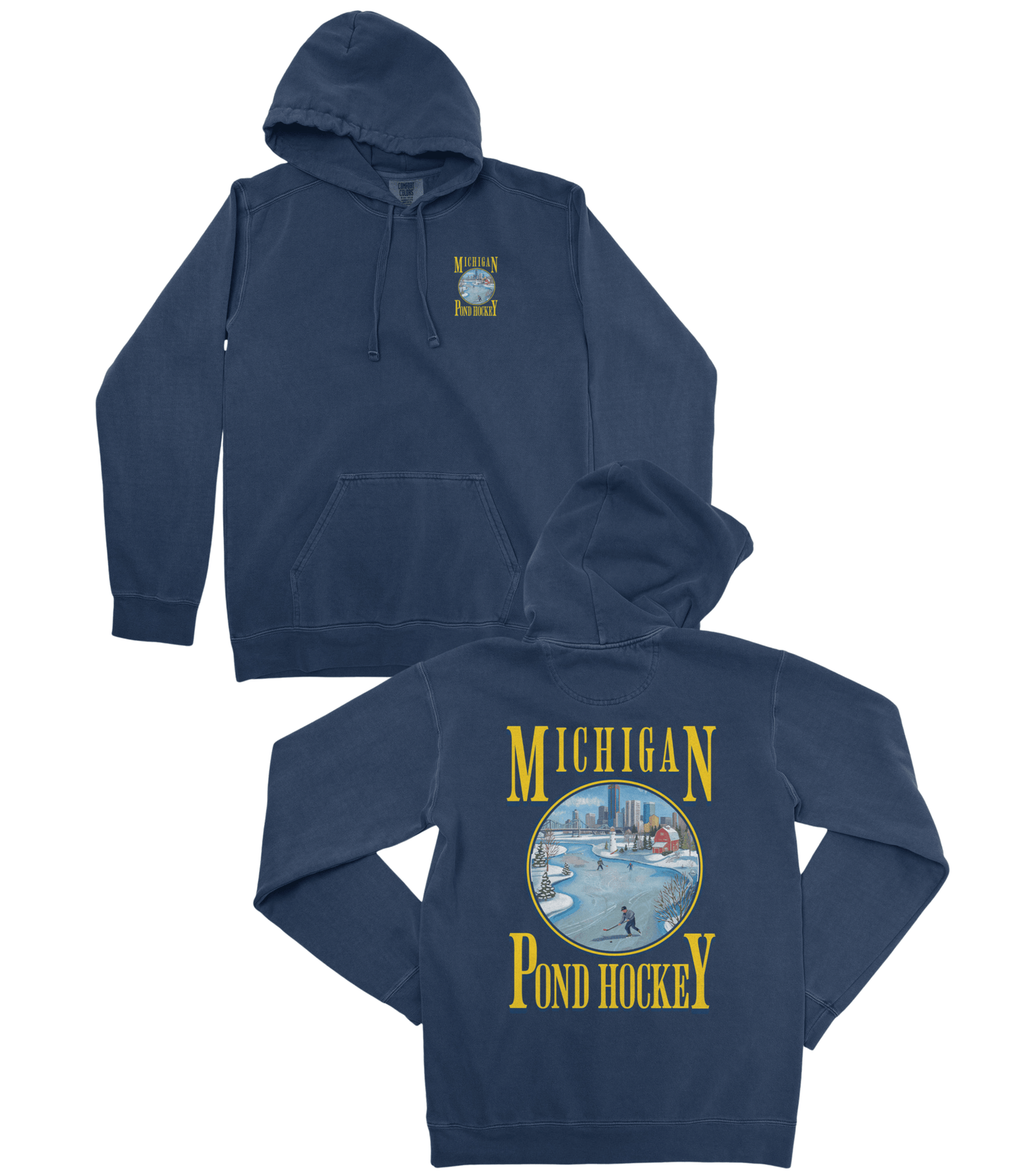 Michigan Pond Hockey Premium Hoodie - Old Time Sports
