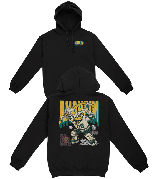 Mighty Anaheim Hockey Basic Hoodie - Old Time Sports
