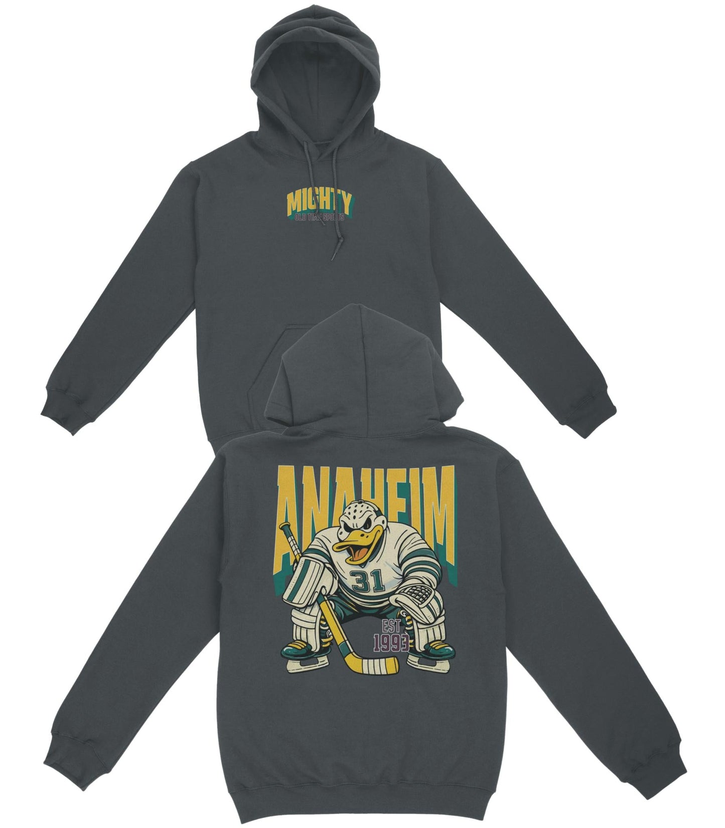 Mighty Anaheim Hockey v2 Basic Hoodie