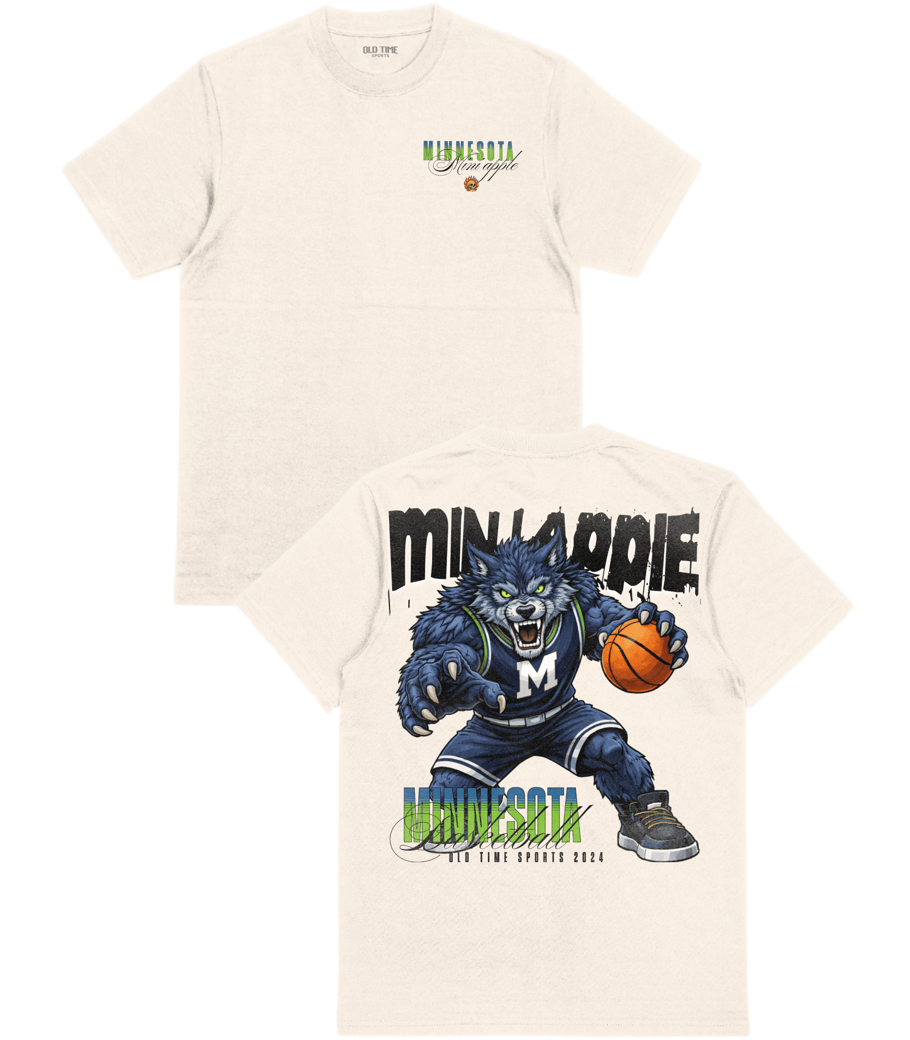 Mini Apple Basketball T-Shirt - Old Time Sports