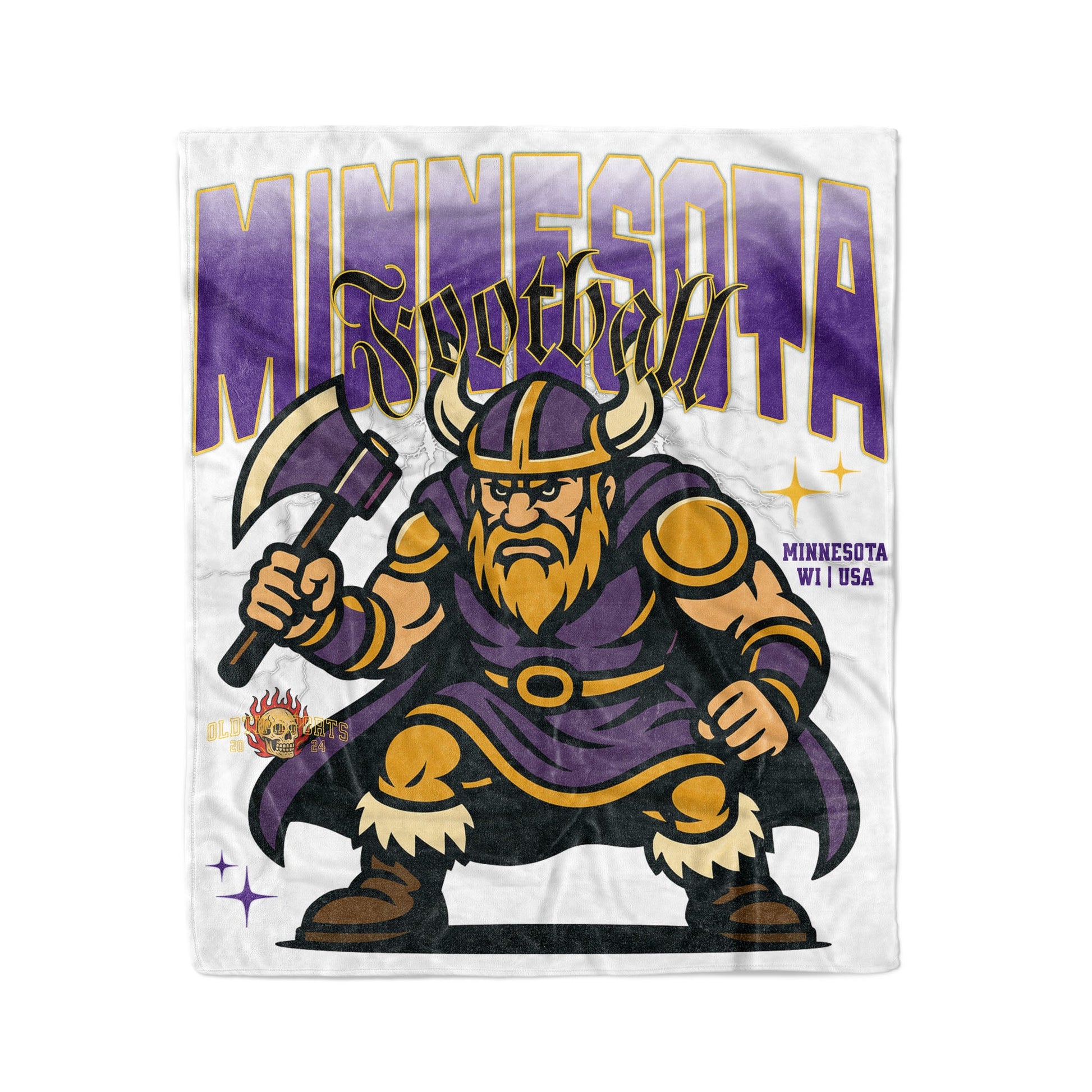 Minnesota Football 50x60in Fleece Blanket - Old Time Sports