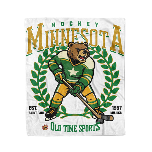 Minnesota Hockey 50x60in Fleece Blanket - Old Time Sports