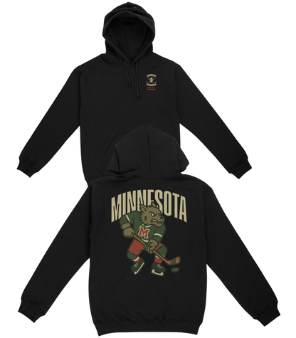 Minnesota Hockey v1 Basic Hoodie - Old Time Sports