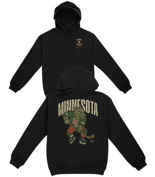 Minnesota Hockey v1 Basic Hoodie