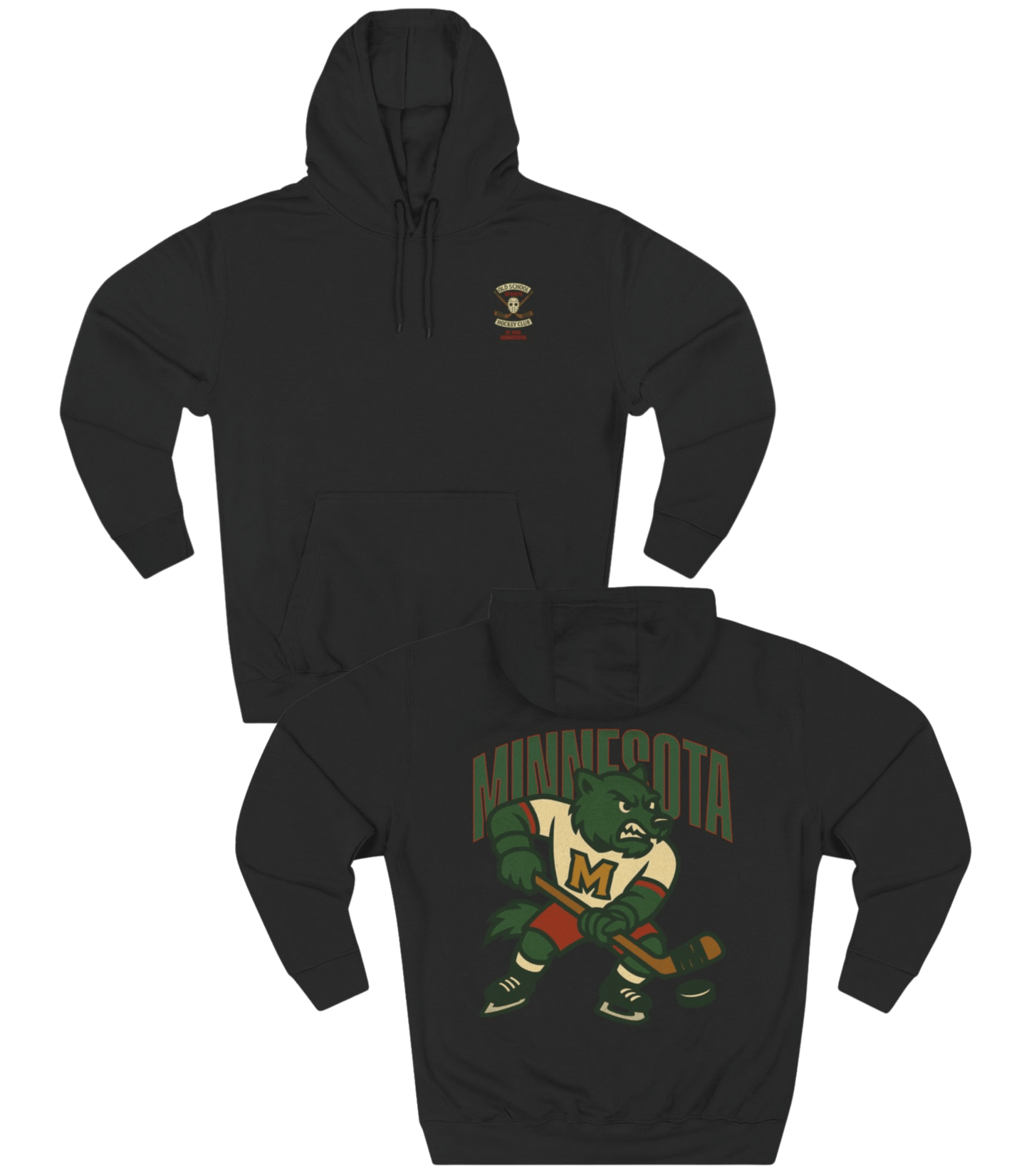 Minnesota Hockey v1 Hoodie - Old Time Sports