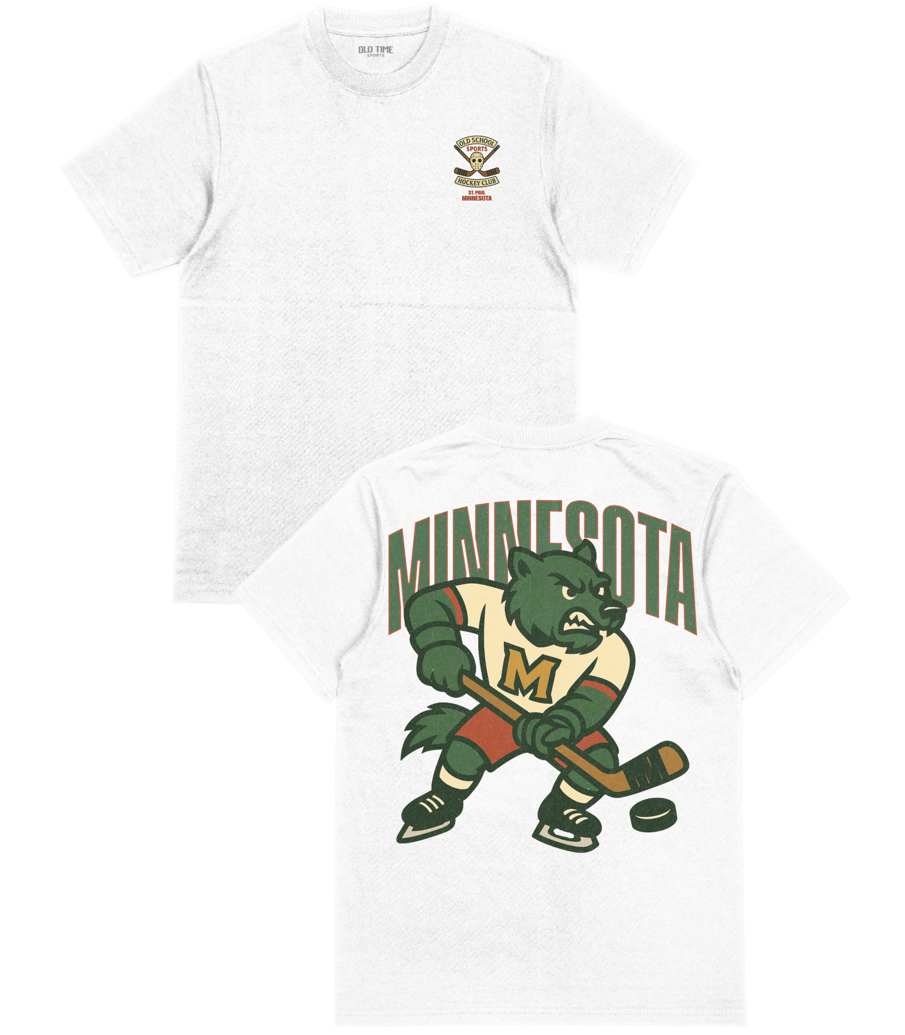 Minnesota Hockey v1 T-Shirt - Old Time Sports