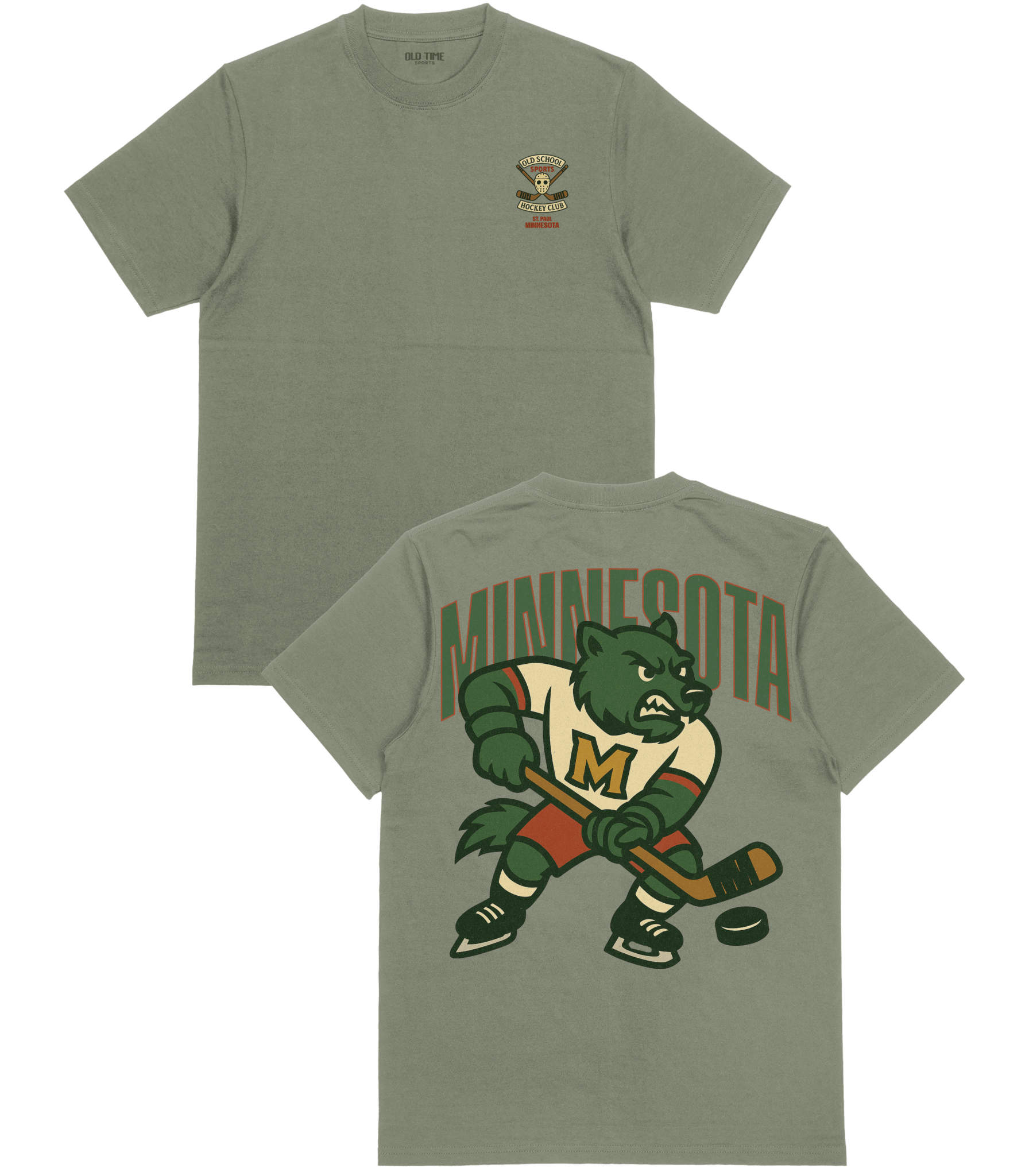 Minnesota Hockey v1 T-Shirt - Old Time Sports