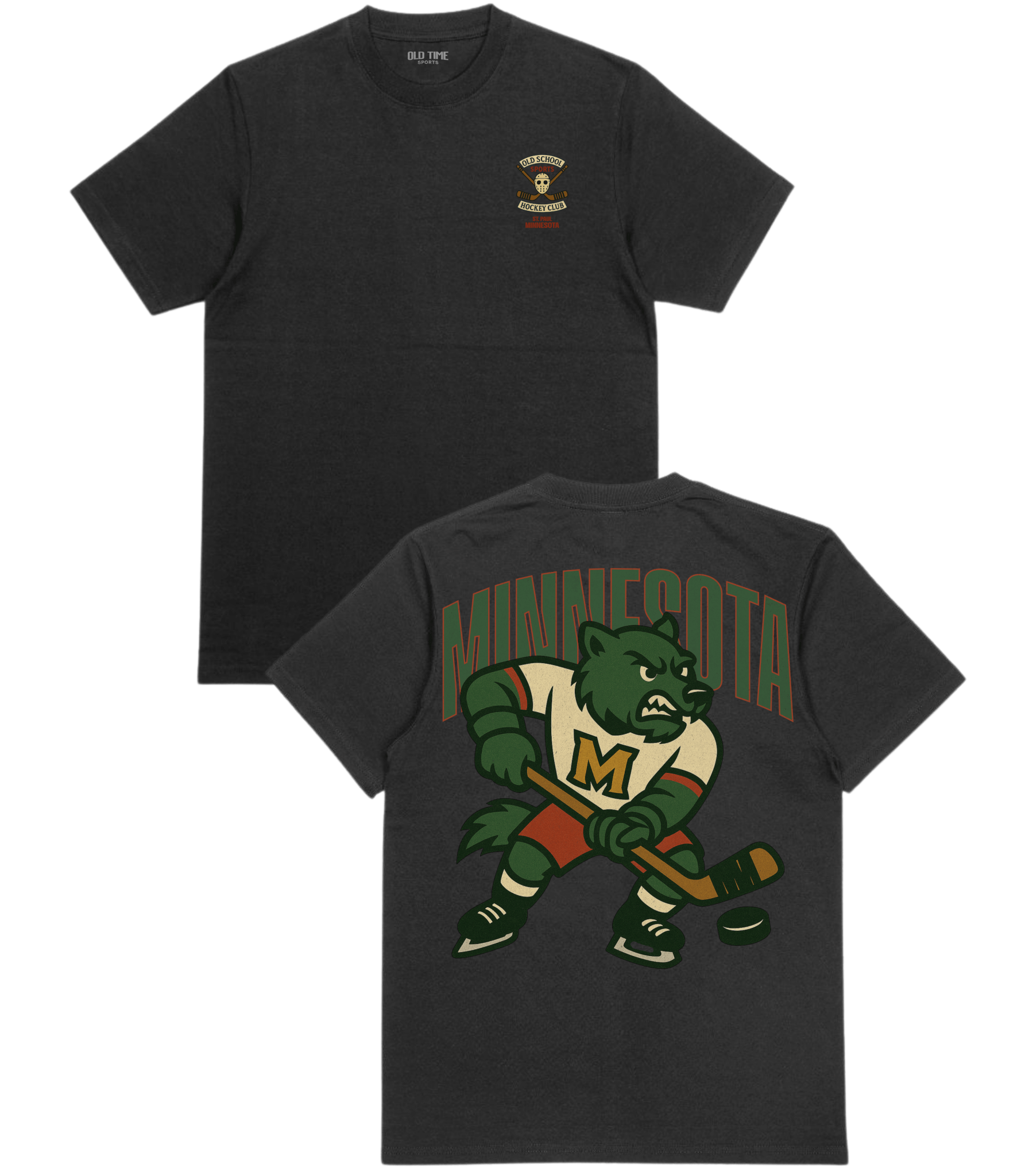 Minnesota Hockey v1 T-Shirt - Old Time Sports