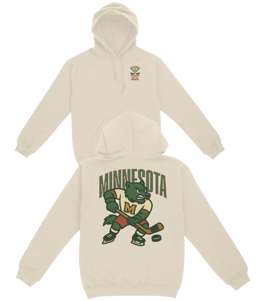 Minnesota Hockey v2 Basic Hoodie - Old Time Sports