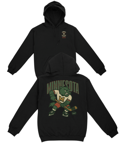 Minnesota Hockey v2 Basic Hoodie - Old Time Sports