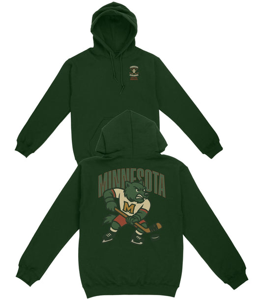 Minnesota Hockey v2 Basic Hoodie