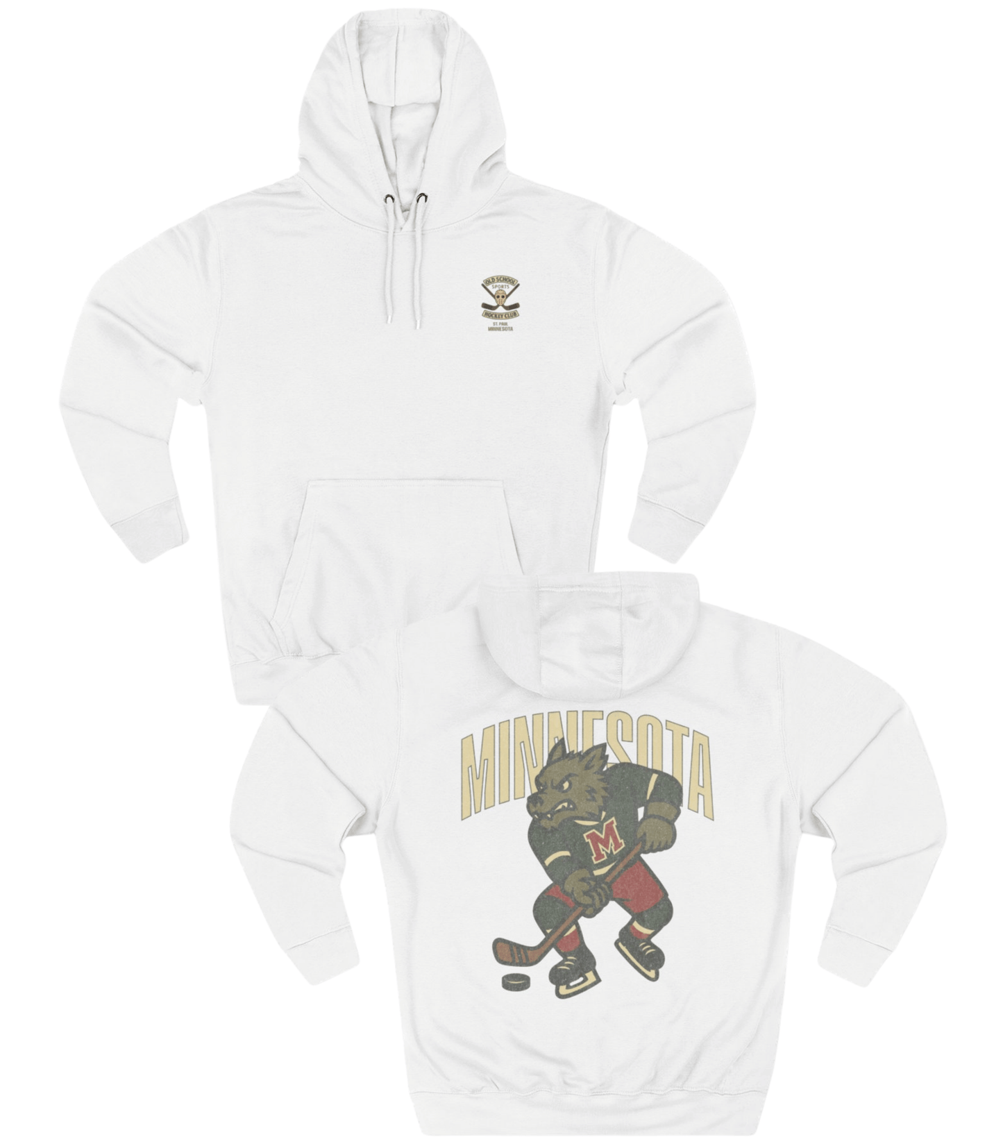 Minnesota Hockey v2 Hoodie - Old Time Sports
