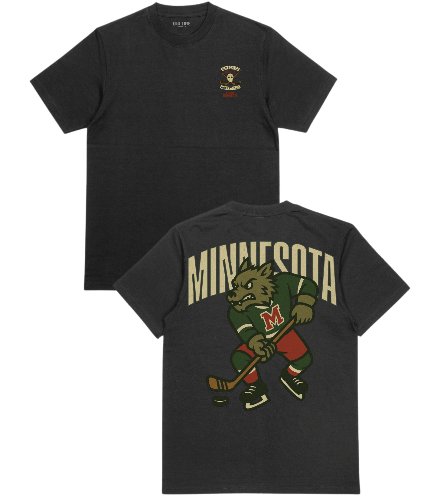 Minnesota Hockey v2 T-Shirt - Old Time Sports