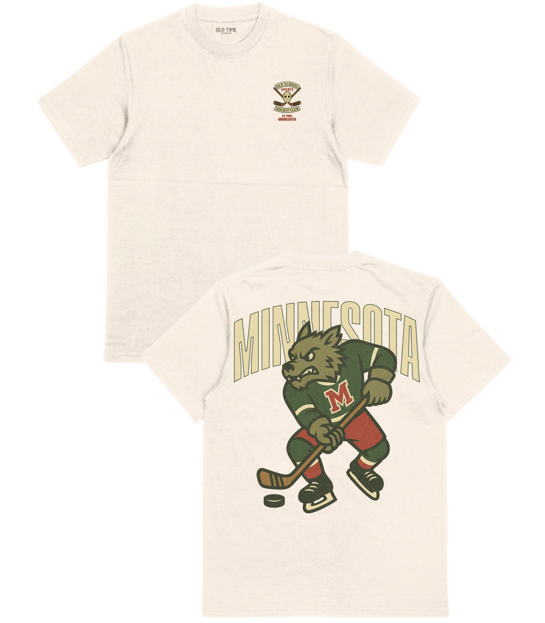 Minnesota Hockey v2 T-Shirt - Old Time Sports