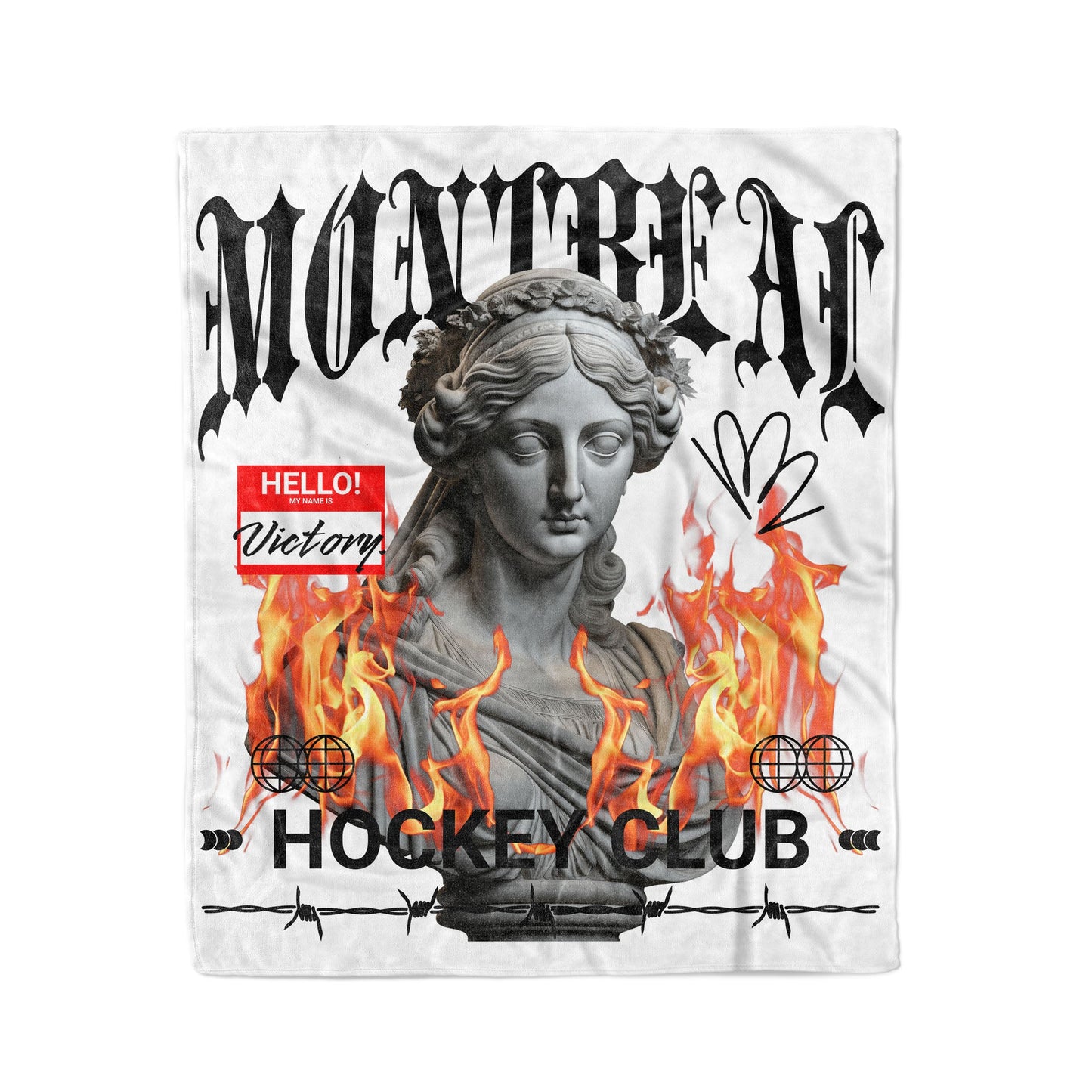 Montreal Women's HC 50x60in Fleece Blanket - Old Time Sports
