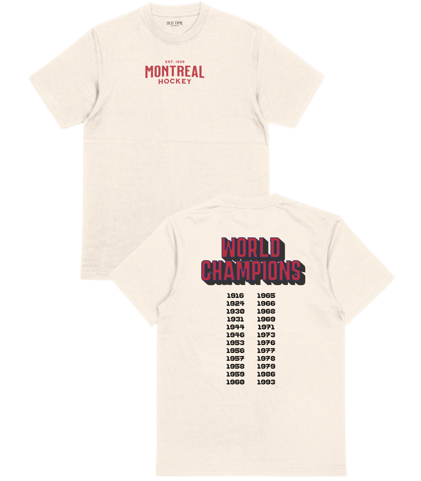 Montreal World Champions T-Shirt - Old Time Sports