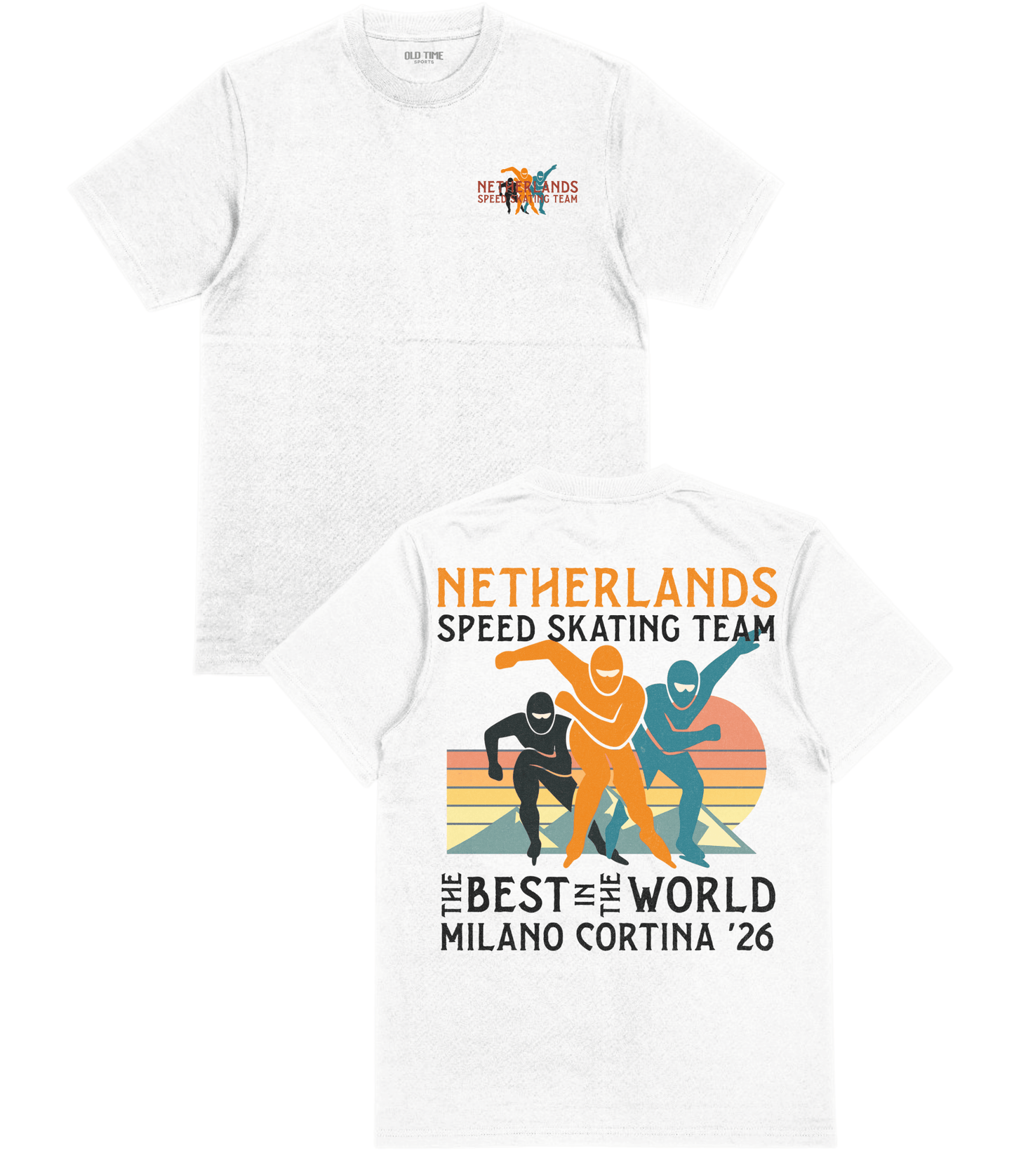 Netherlands Speed Skating T-Shirt - Old Time Sports
