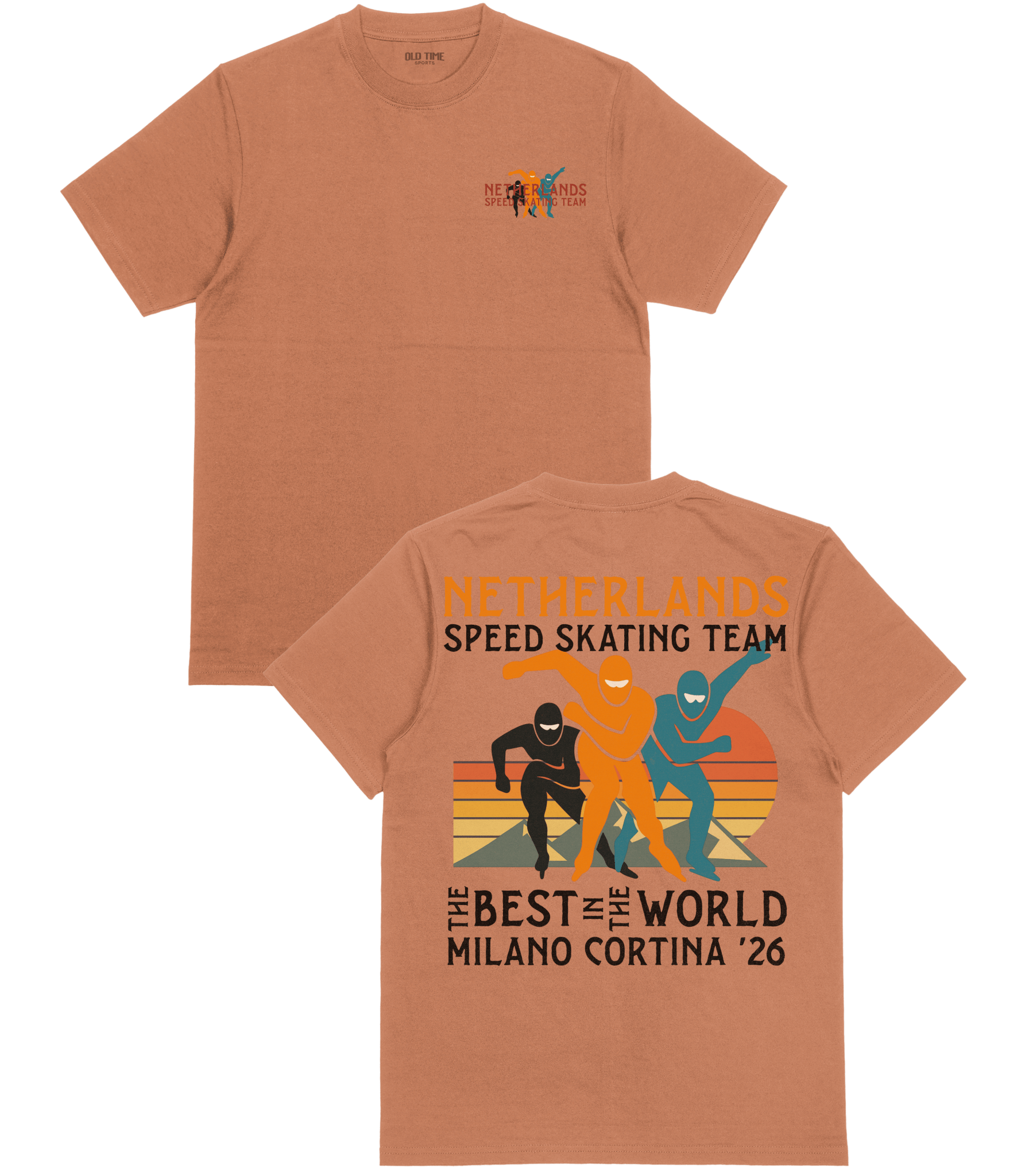 Netherlands Speed Skating T-Shirt - Old Time Sports