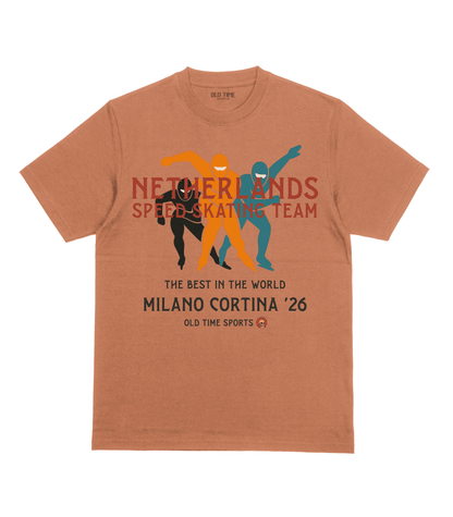 Netherlands Speed Skating v2 T-Shirt - Old Time Sports