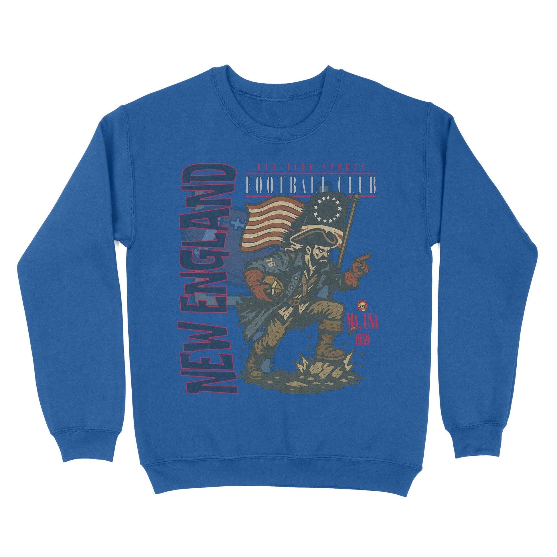 New England Football Basic Crewneck - Old Time Sports