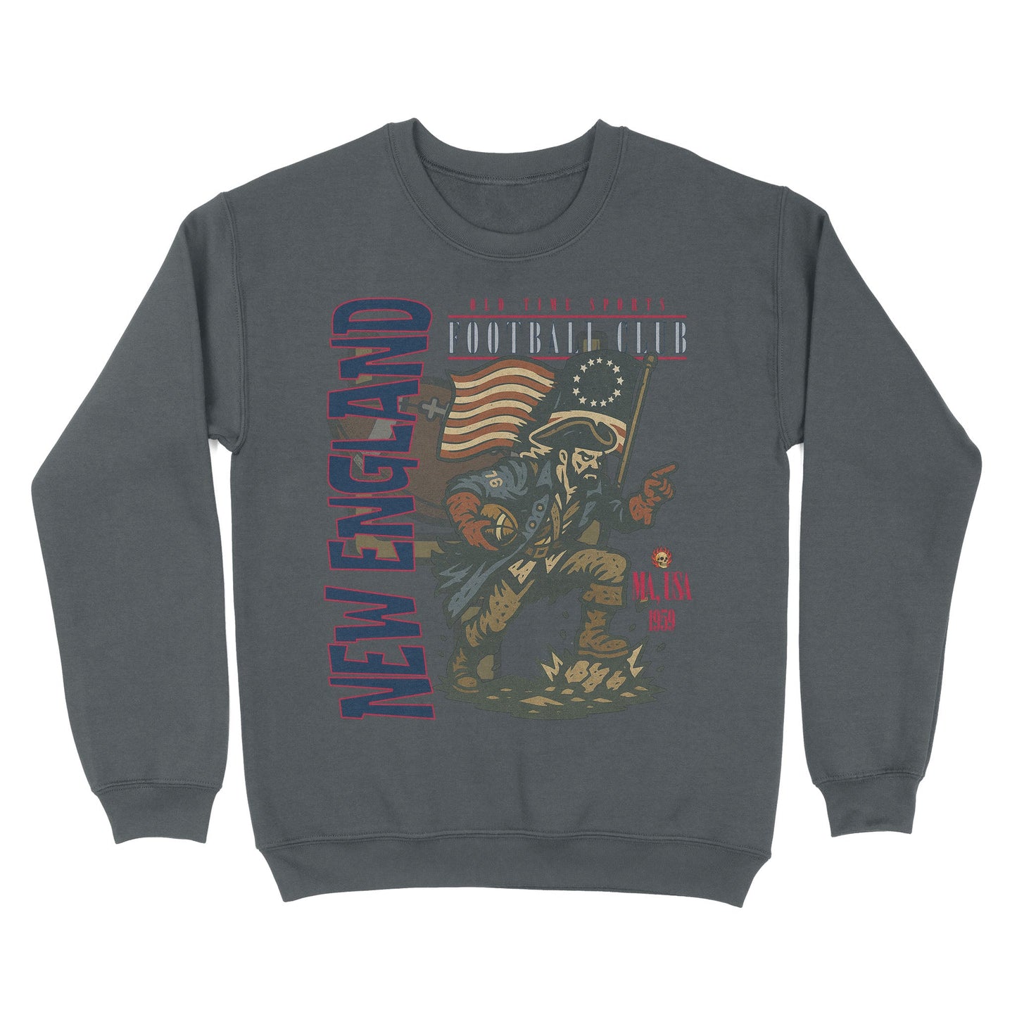 New England Football Basic Crewneck - Old Time Sports