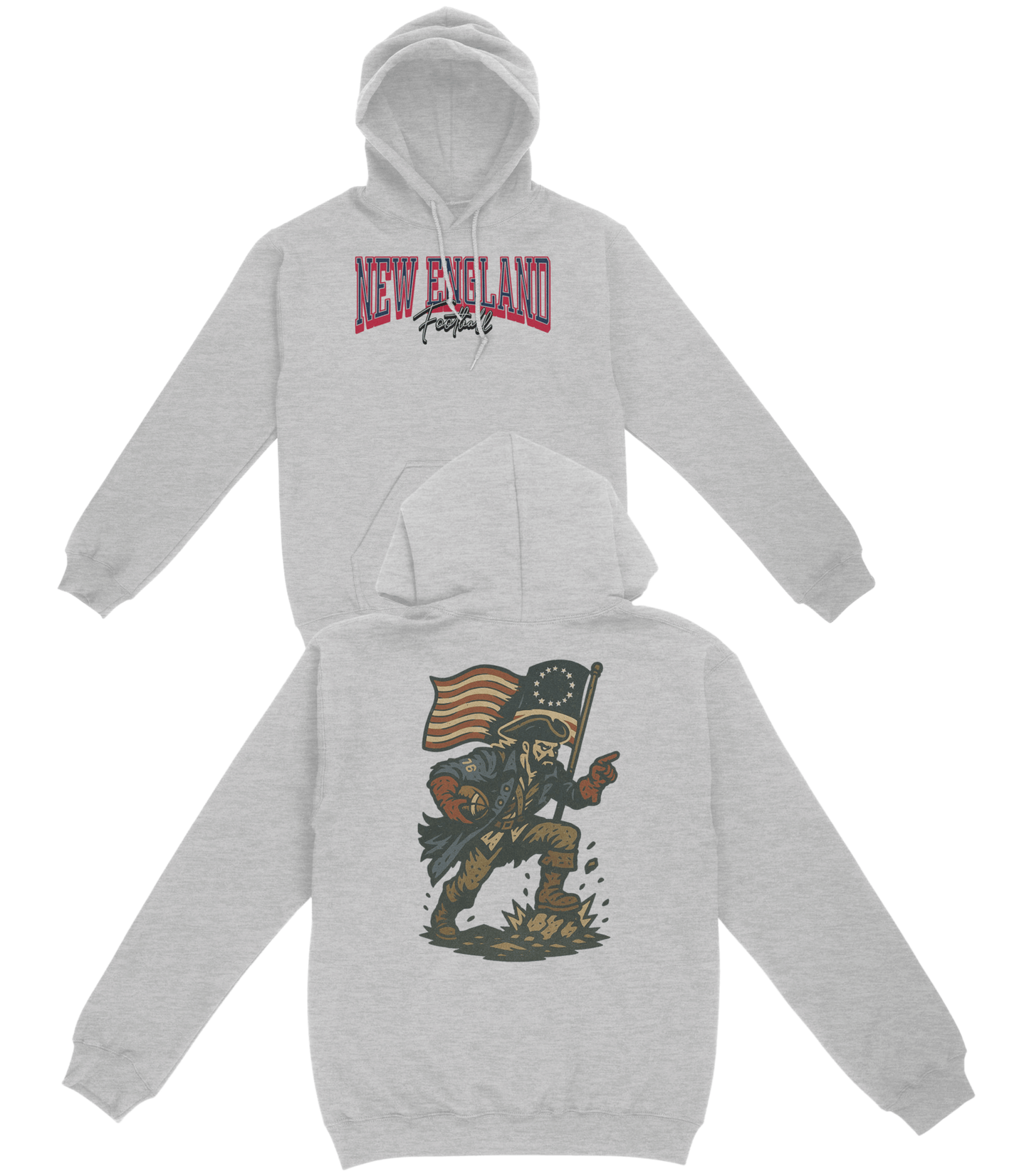 New England Football Basic Hoodie - Old Time Sports