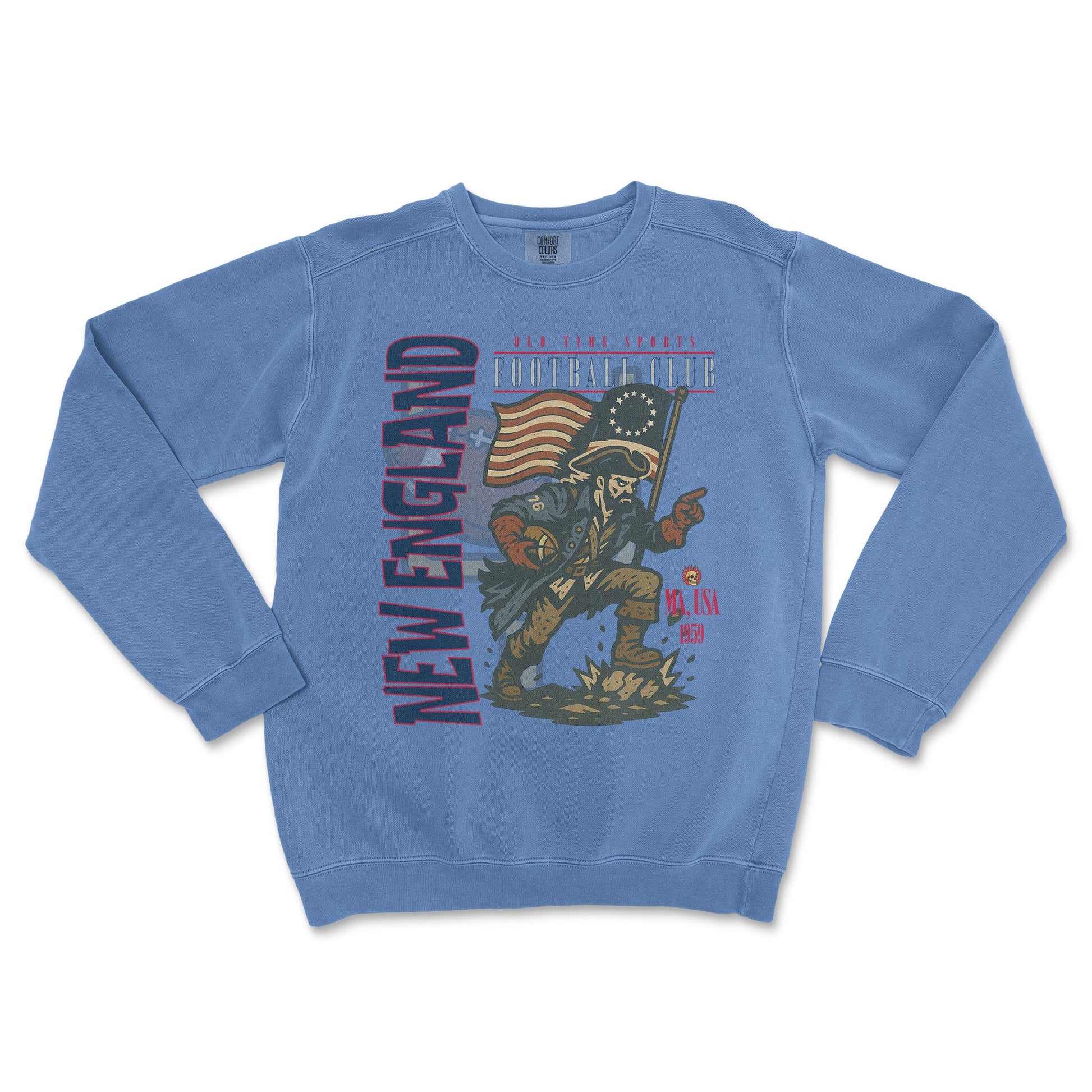 New England Football Crewneck - Old Time Sports