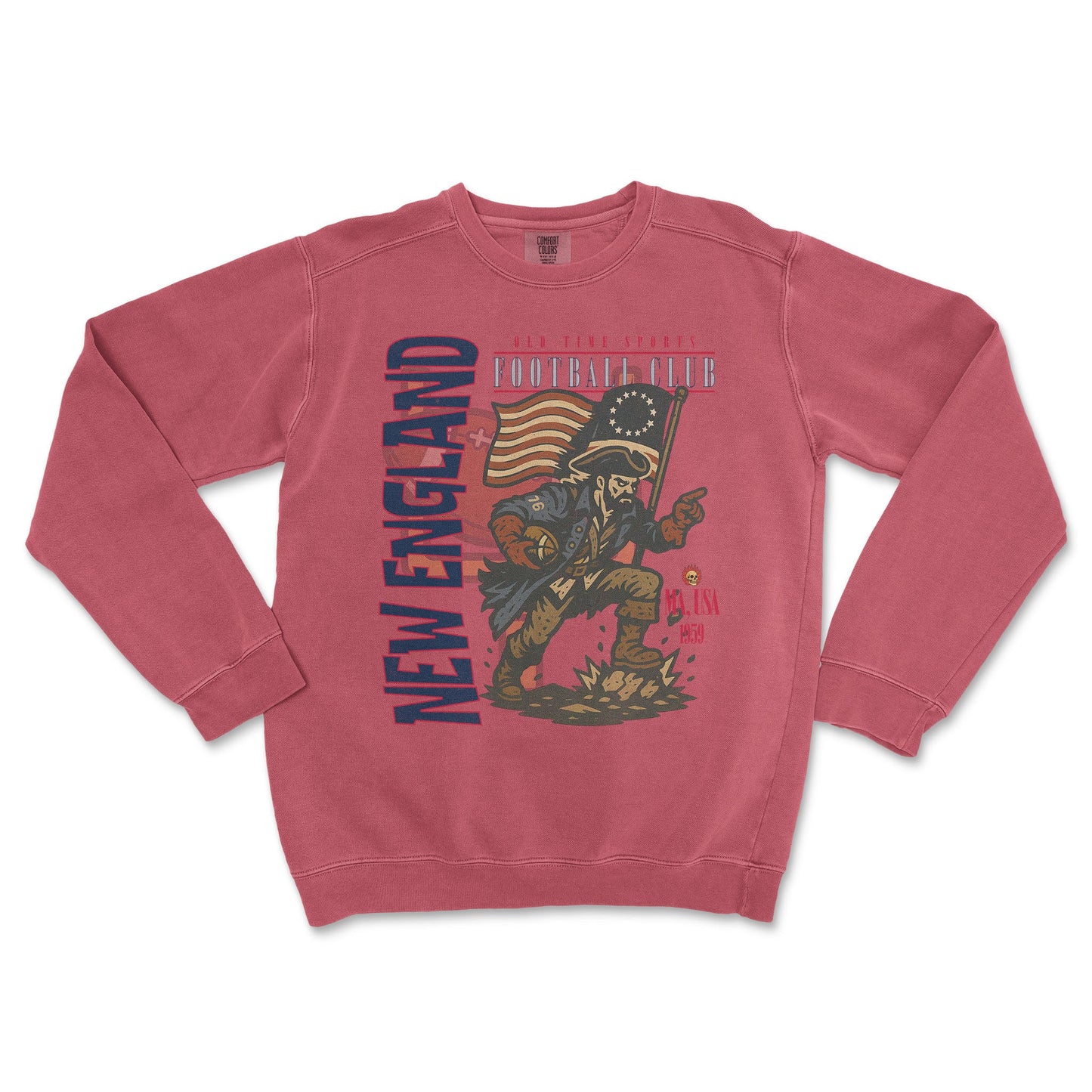 New England Football Crewneck - Old Time Sports