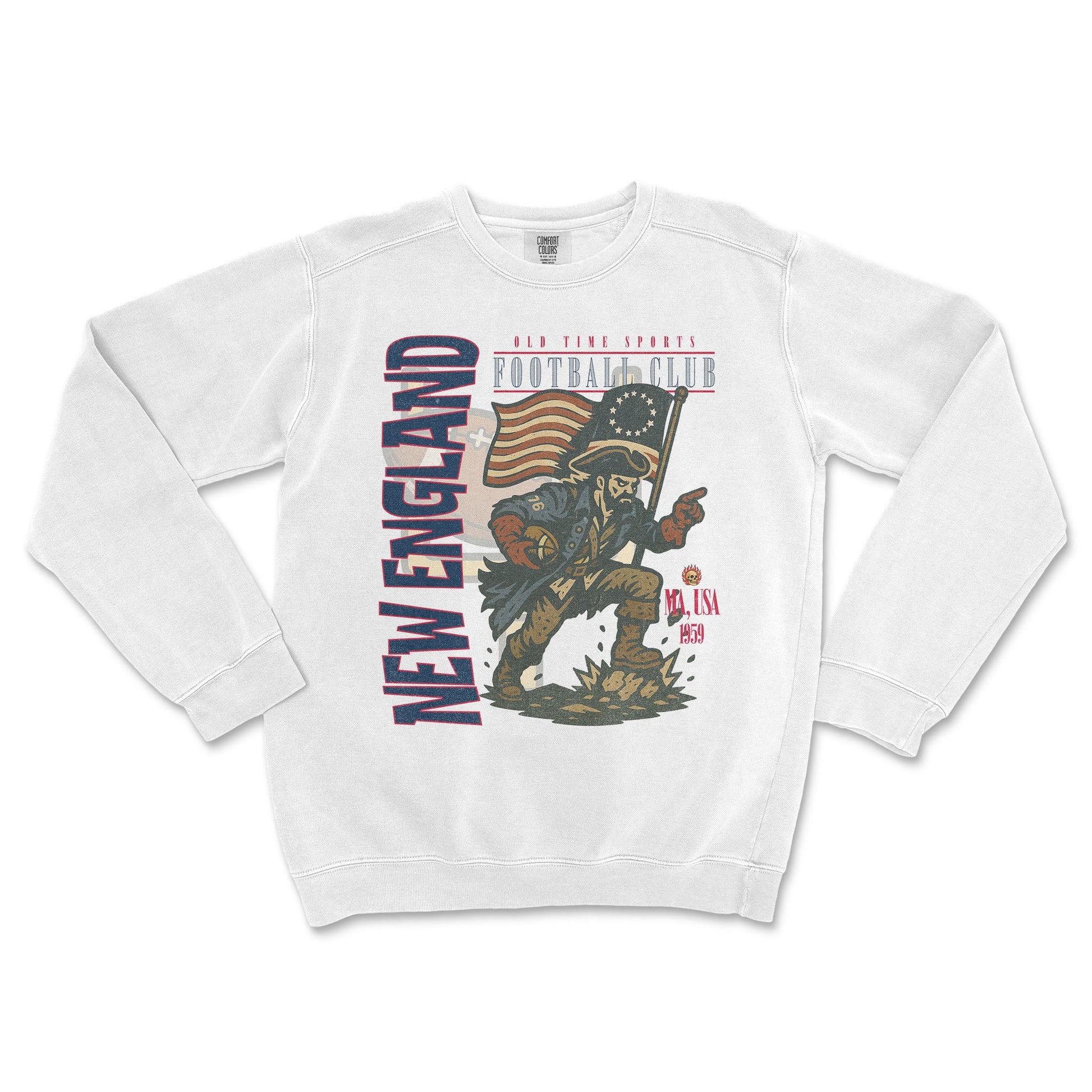 New England Football Crewneck - Old Time Sports