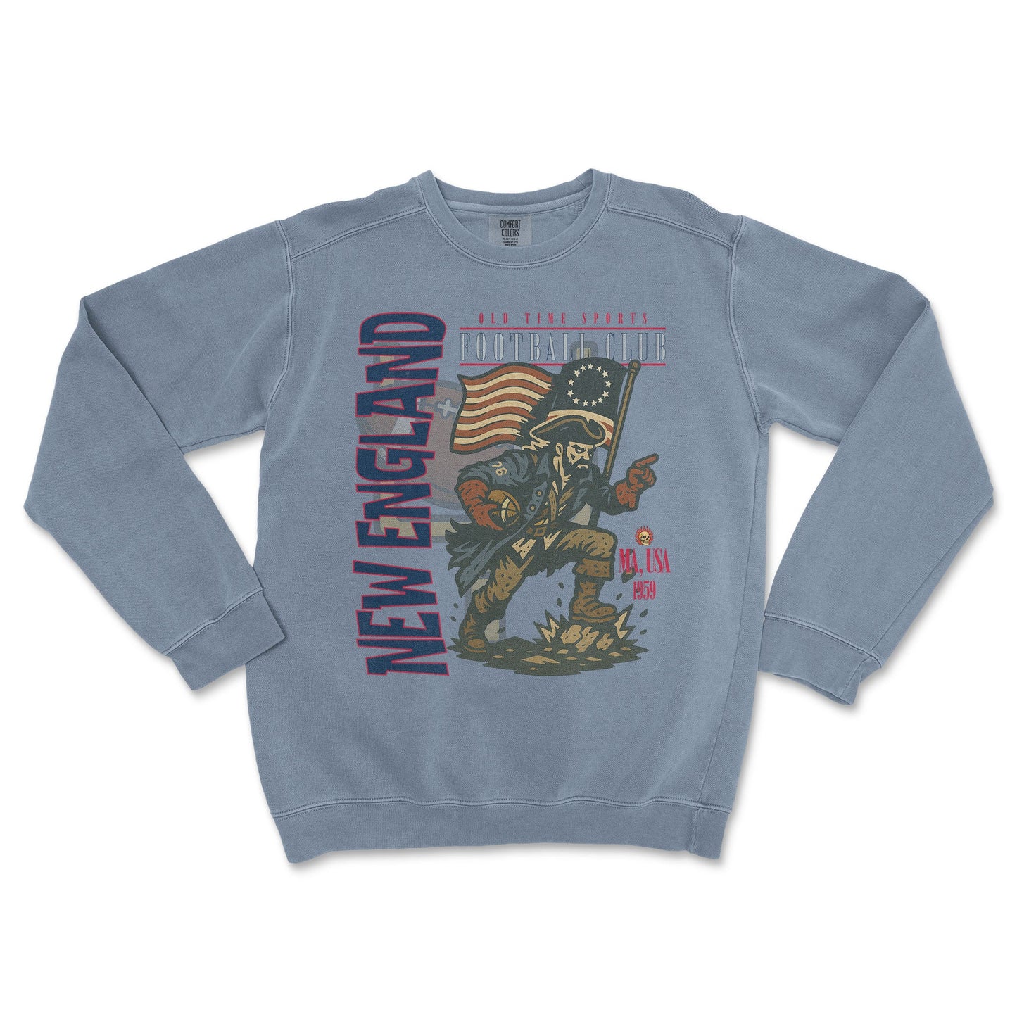 New England Football Crewneck - Old Time Sports