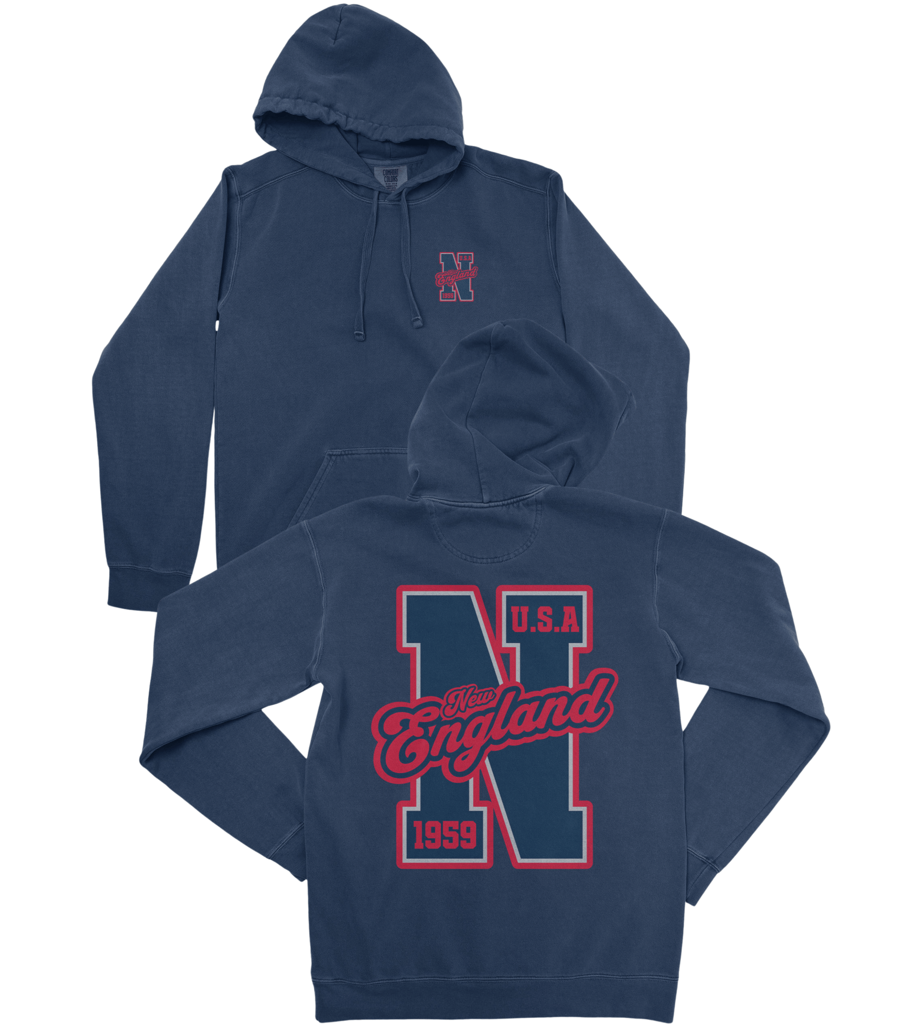 New England Football Premium Hoodie - Old Time Sports