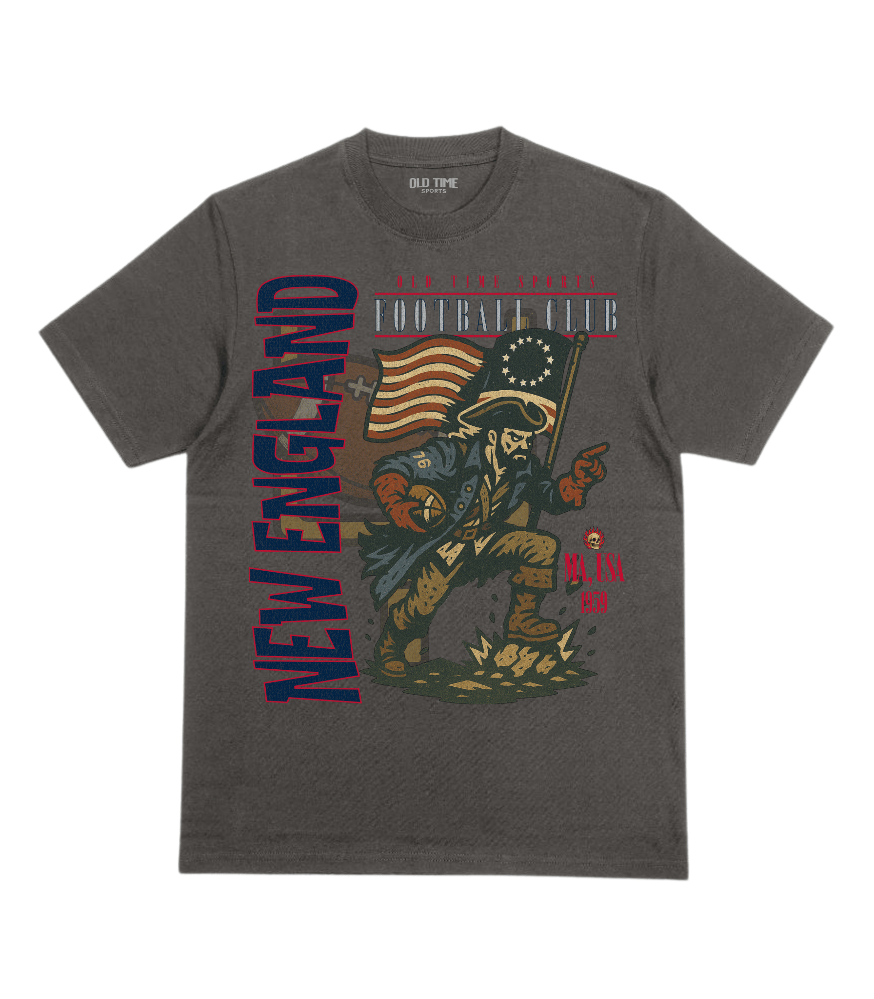 New England Football v2 T-Shirt - Old Time Sports