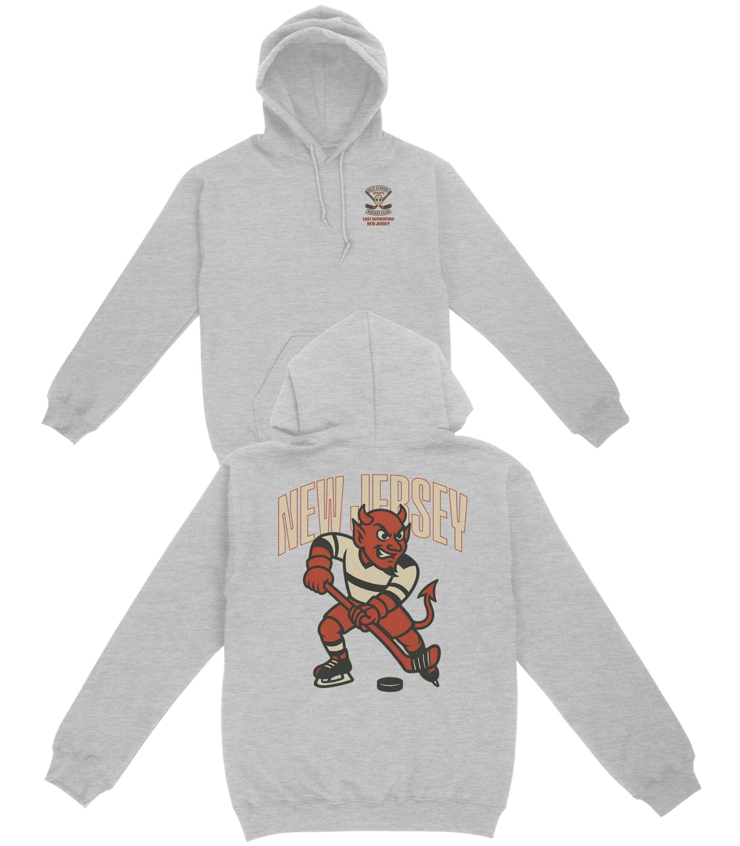 New Jersey Hockey v1 Basic Hoodie