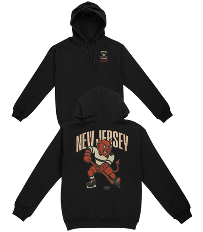 New Jersey Hockey v1 Basic Hoodie - Old Time Sports
