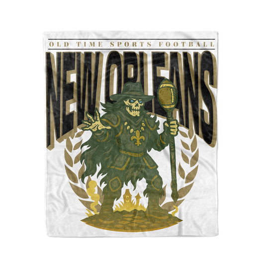 New Orleans Football 50x60in Fleece Blanket - Old Time Sports