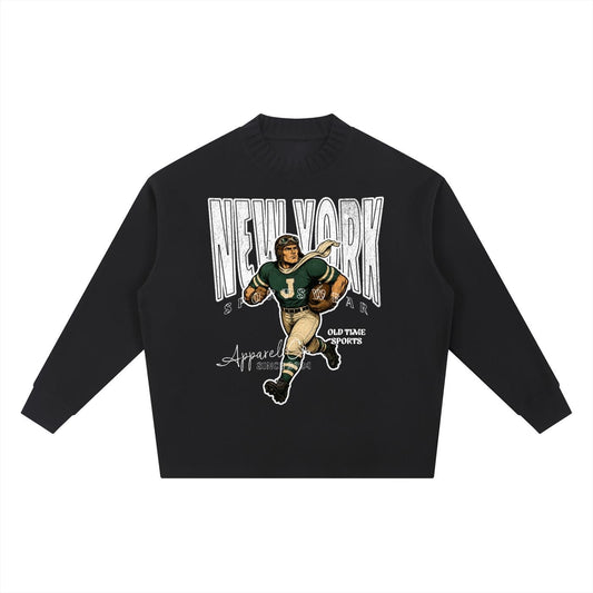 New York Football Knitted Sweater - Old Time Sports