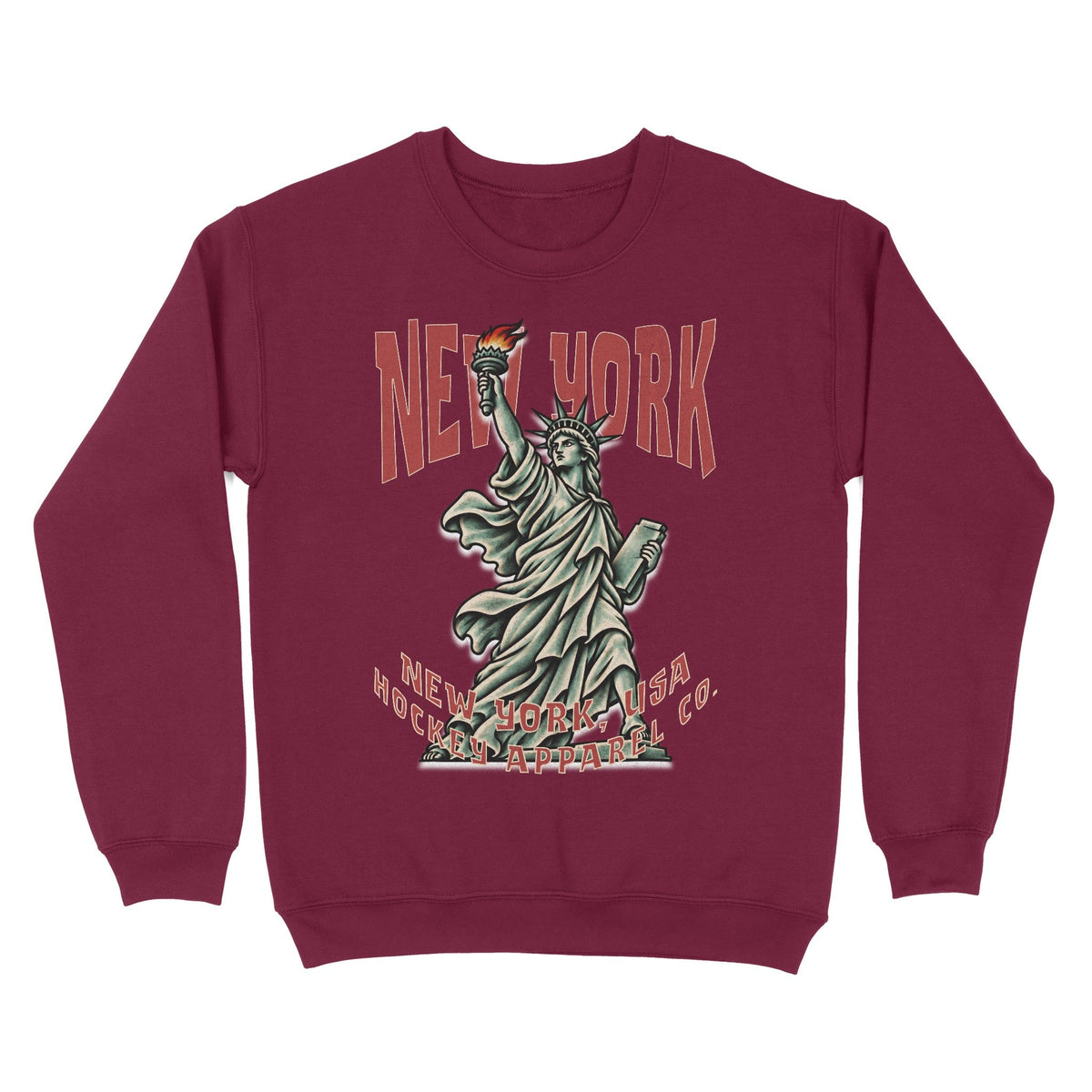 New York Hockey Appl. Crewneck - Old Time Sports