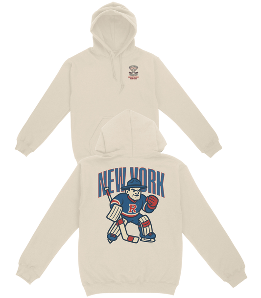 New York Hockey v1 Basic Hoodie - Old Time Sports