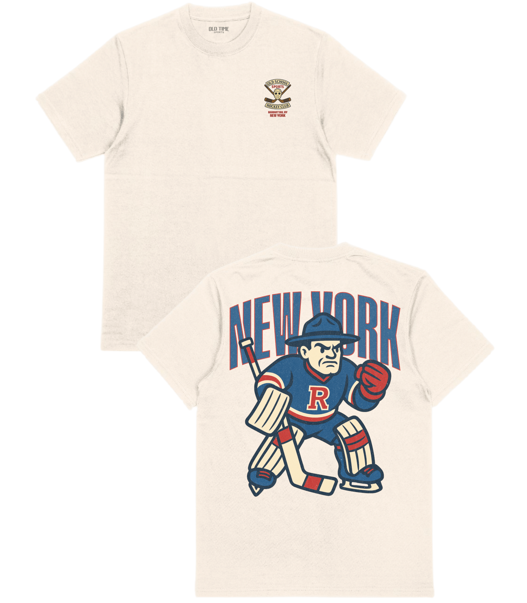 New York Hockey v1 T-Shirt - Old Time Sports