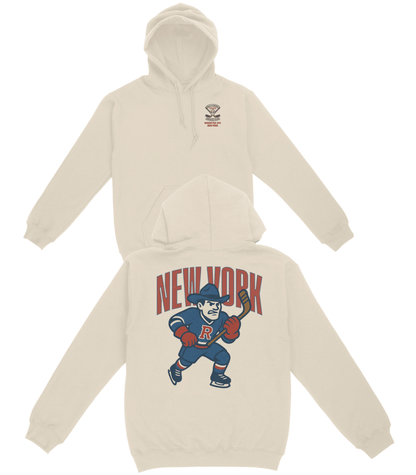 New York Hockey v2 Basic Hoodie - Old Time Sports