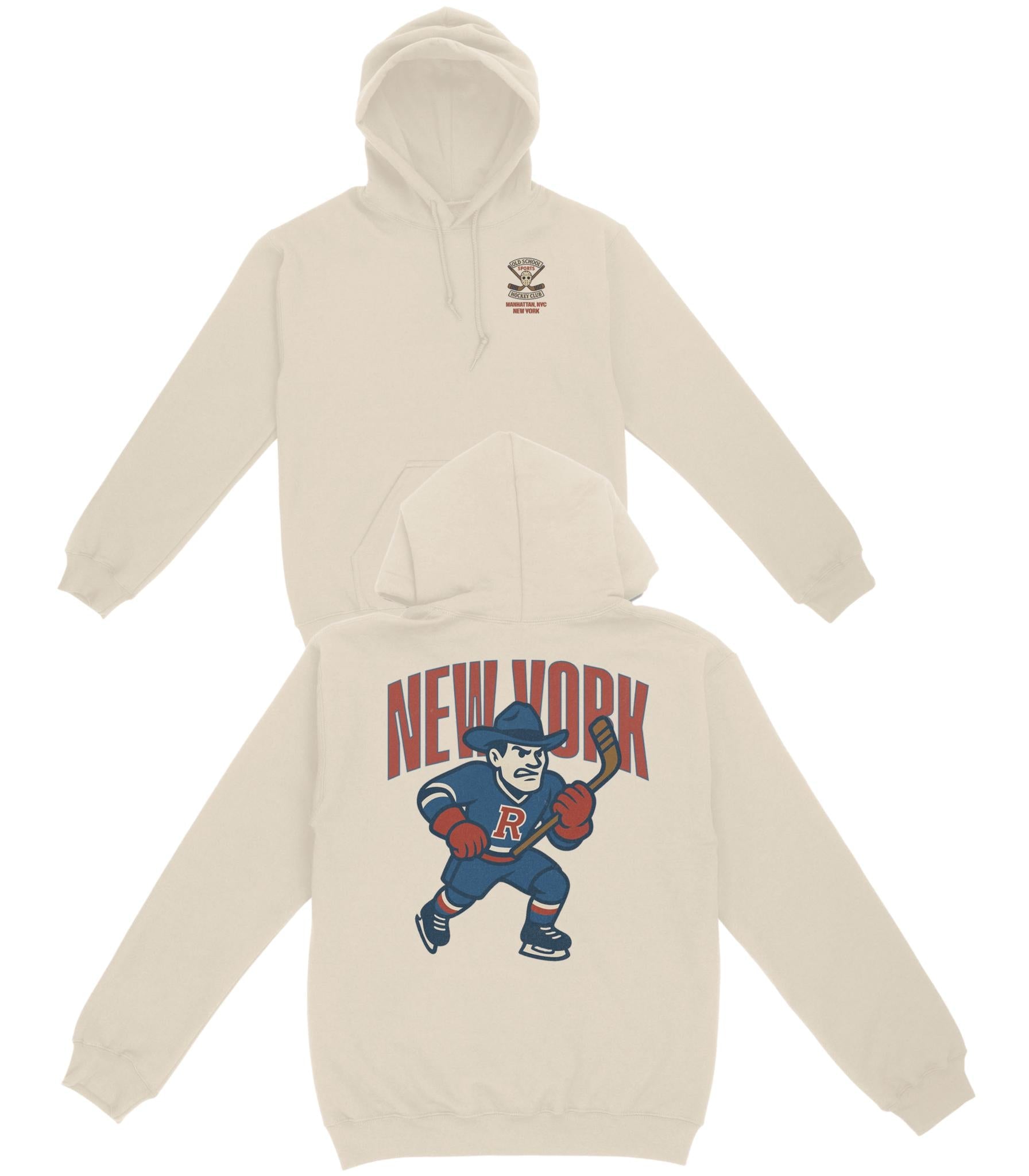 New York Hockey v2 Basic Hoodie