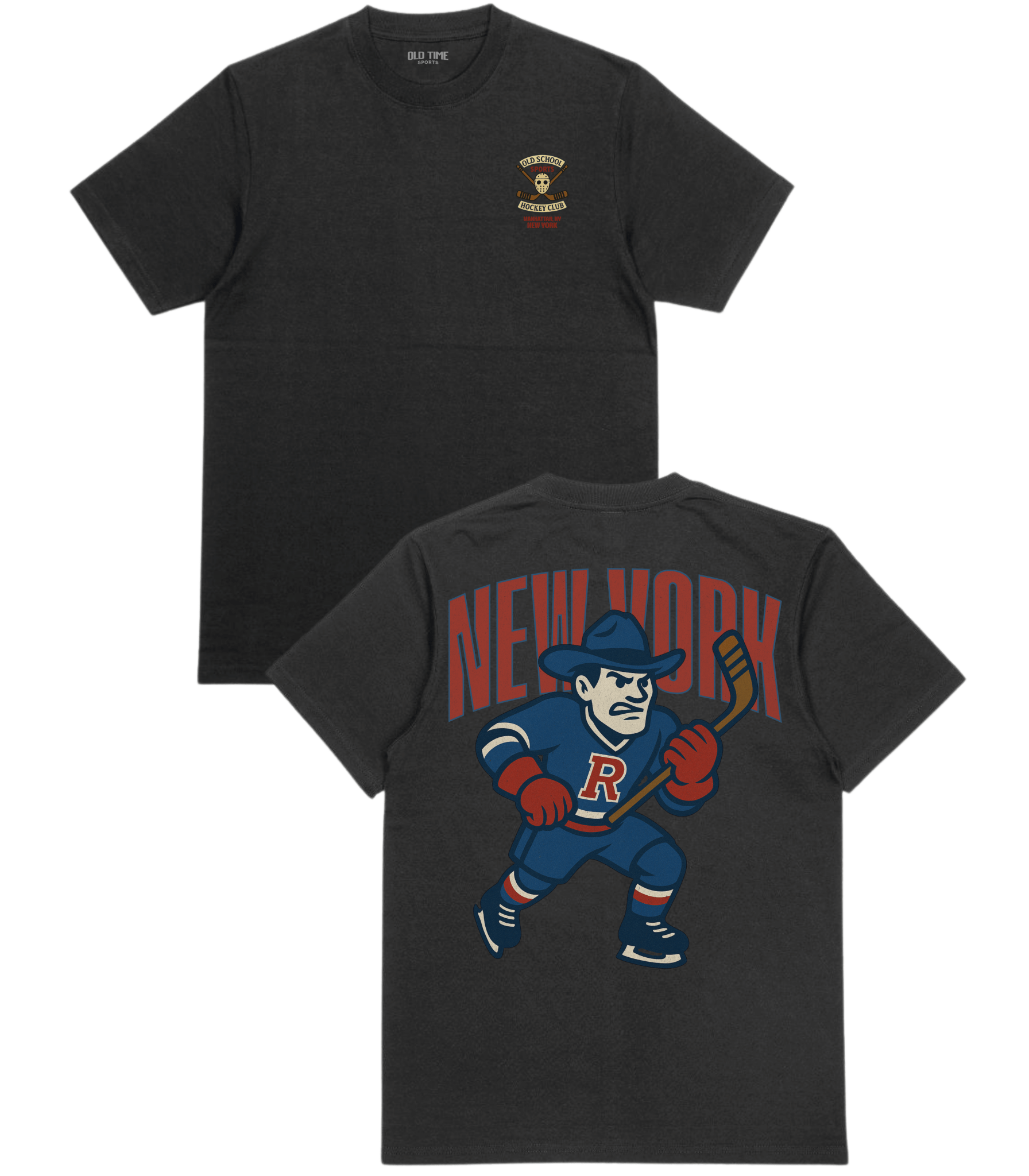 New York Hockey v2 T-Shirt - Old Time Sports