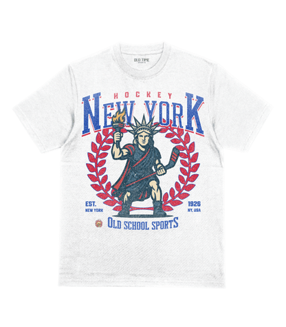 New York Hockey v3 T-Shirt - Old Time Sports