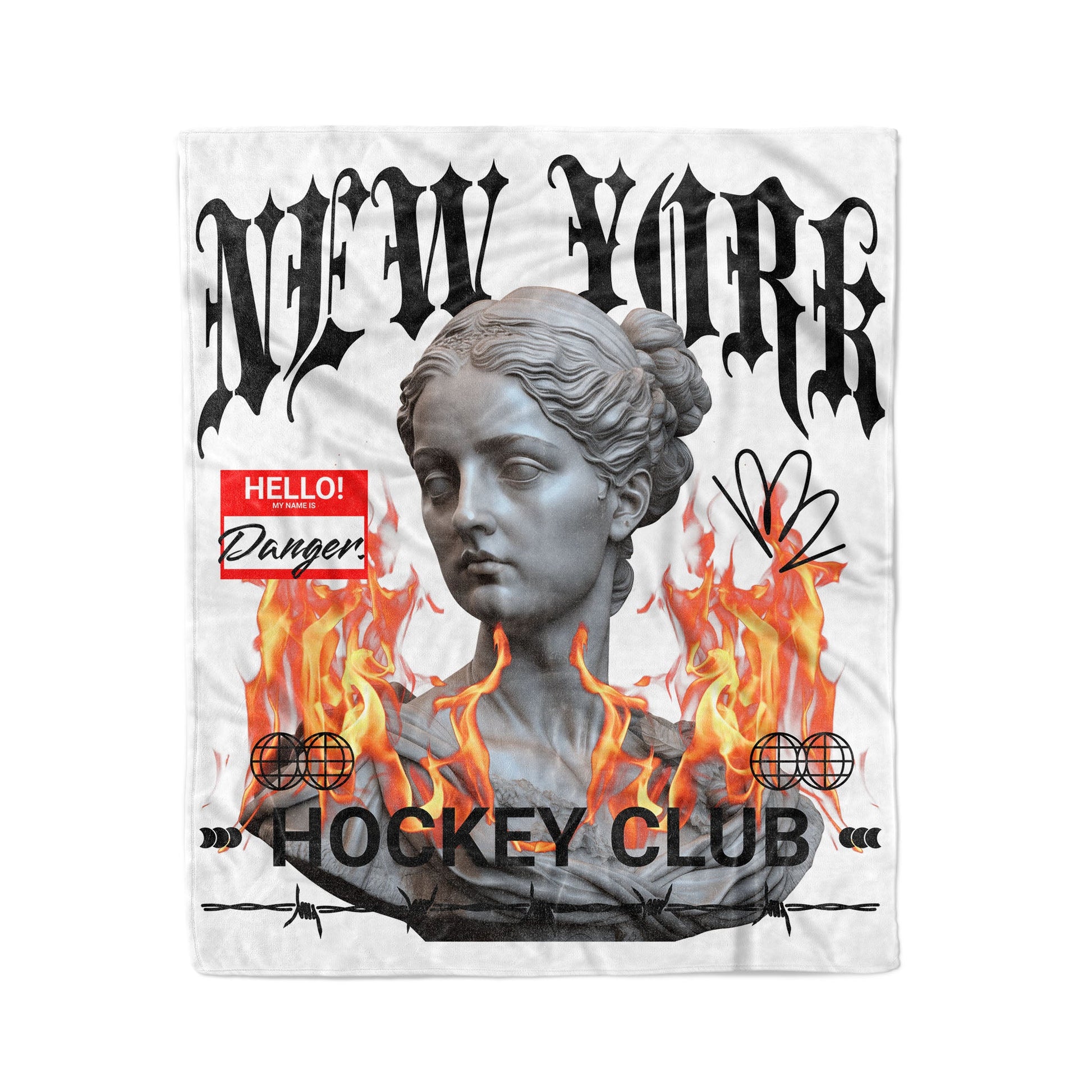 New York Women's HC 50x60in Fleece Blanket - Old Time Sports