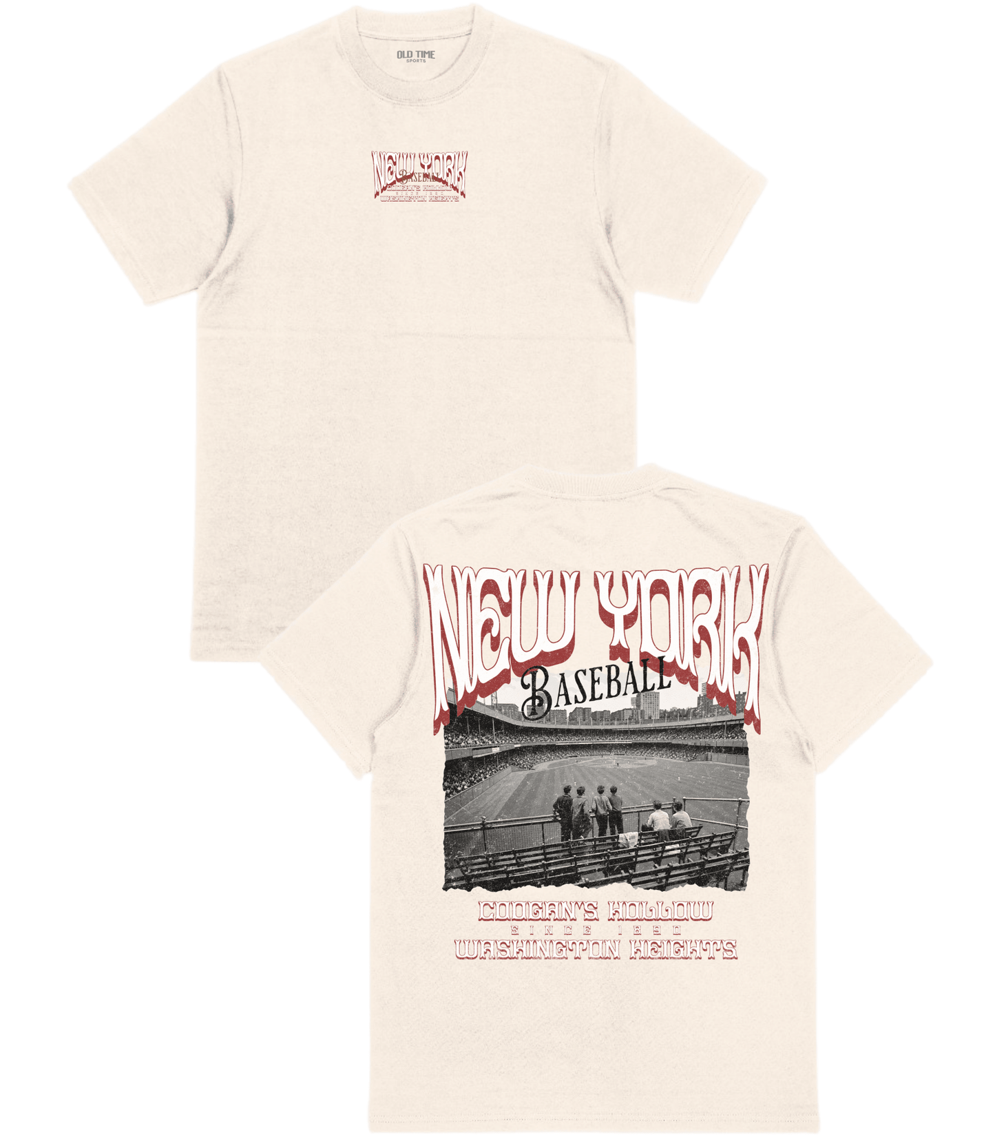 NYC Baseball Poster v2 T-Shirt - Old Time Sports