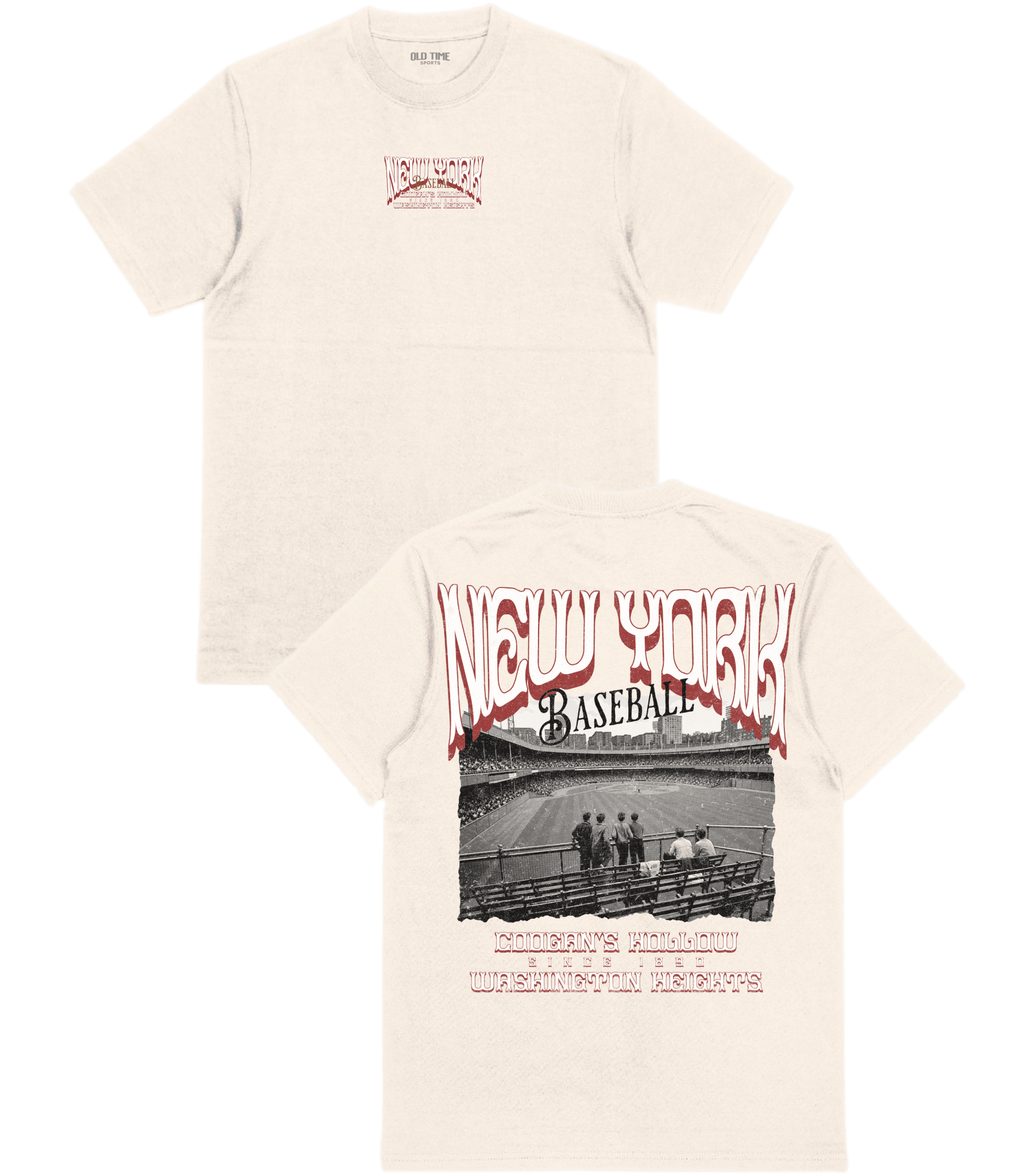 NYC Baseball Poster v2 T-Shirt - Old Time Sports